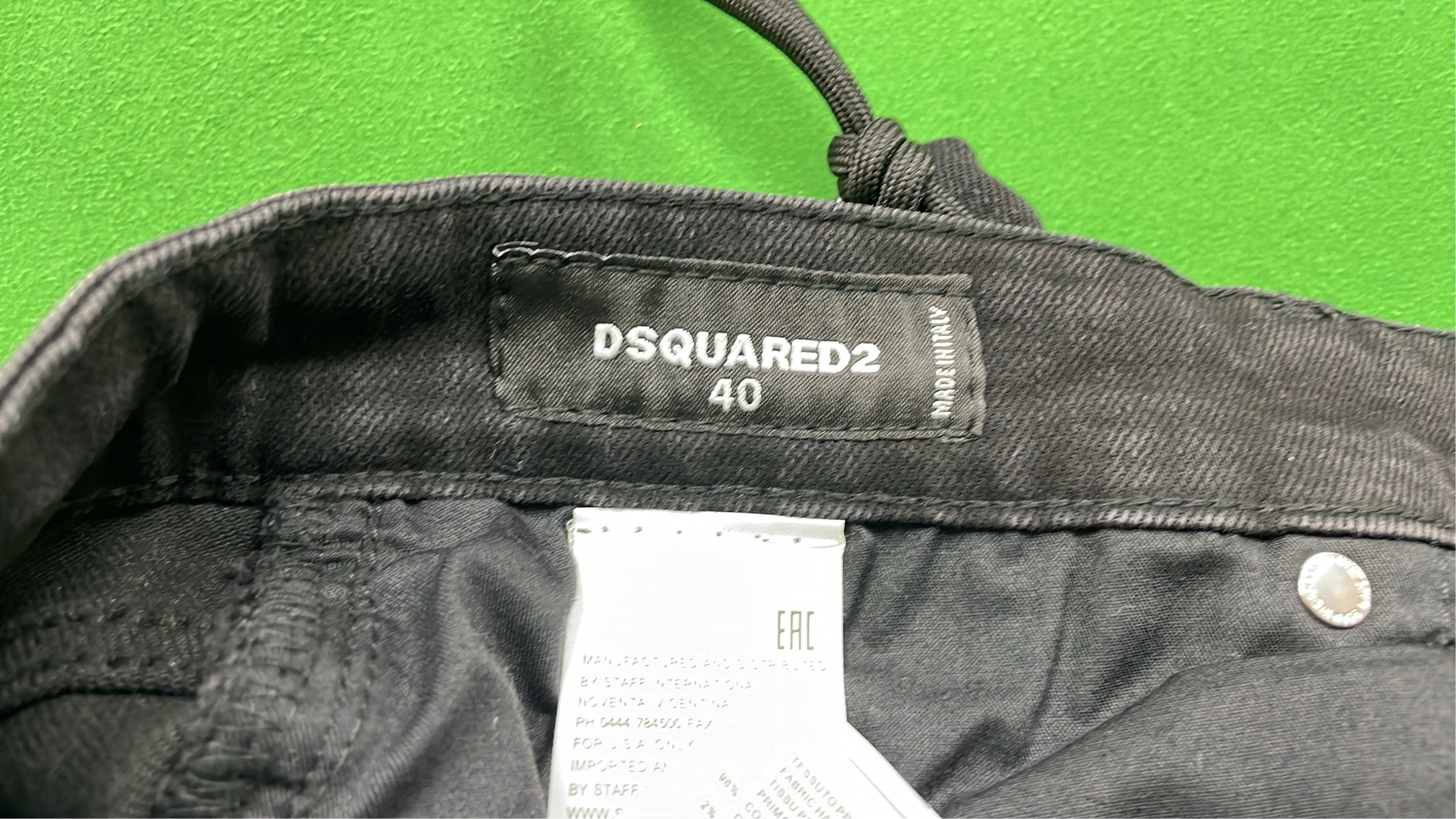 DSQUARED2 D811 Distressed Black Jeans for Men