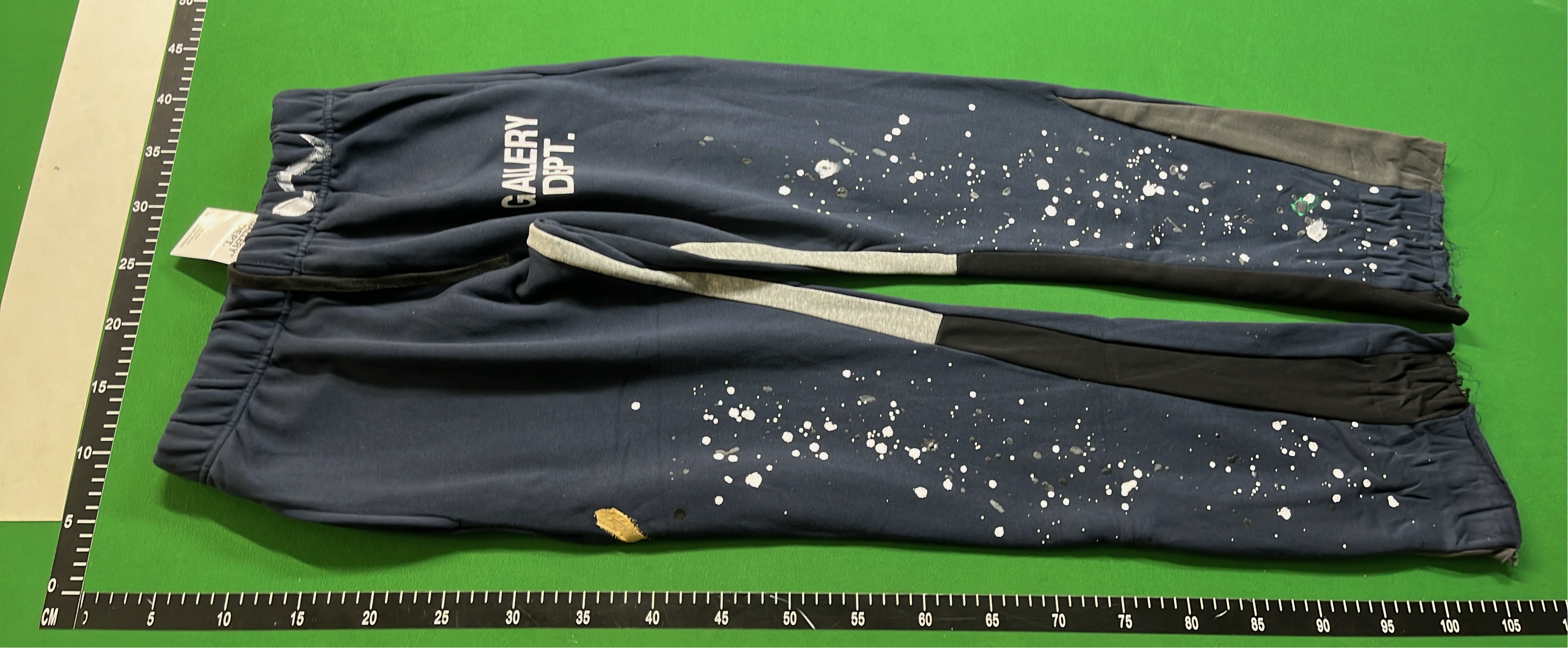 Gallery Dept. Black Paint Splatter Jogger Pants for Men
