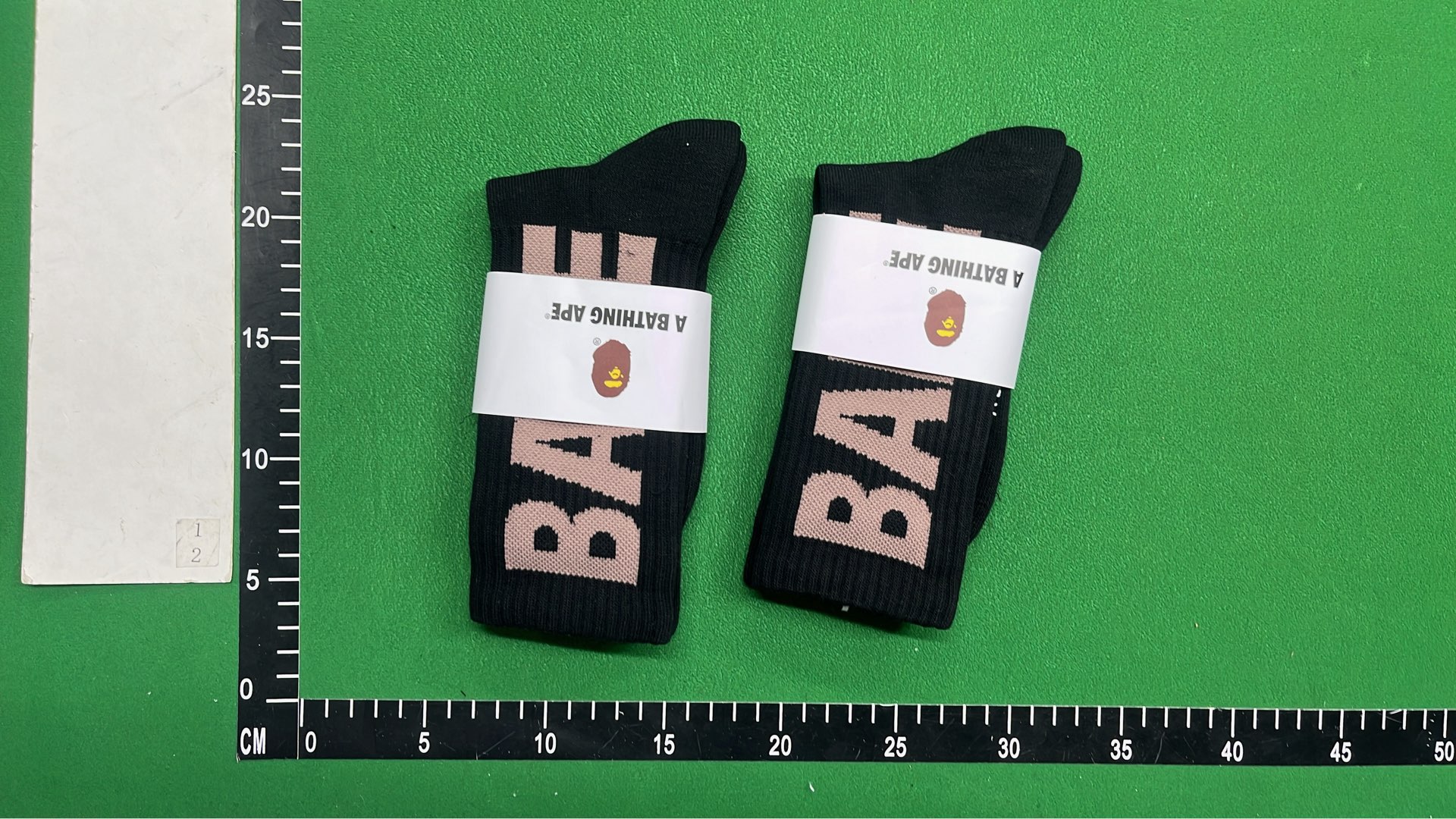 BAPE Logo Crew Socks - Red, White, Blue, Black