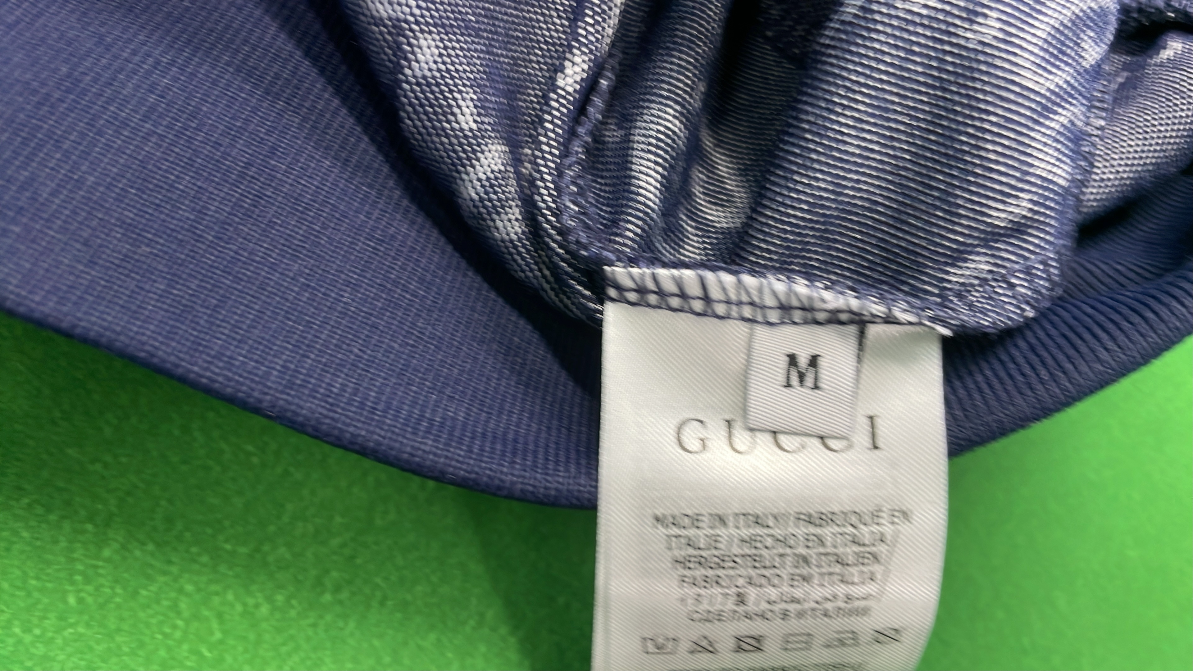 Gucci GG Print Shorts with Red and White Stripes