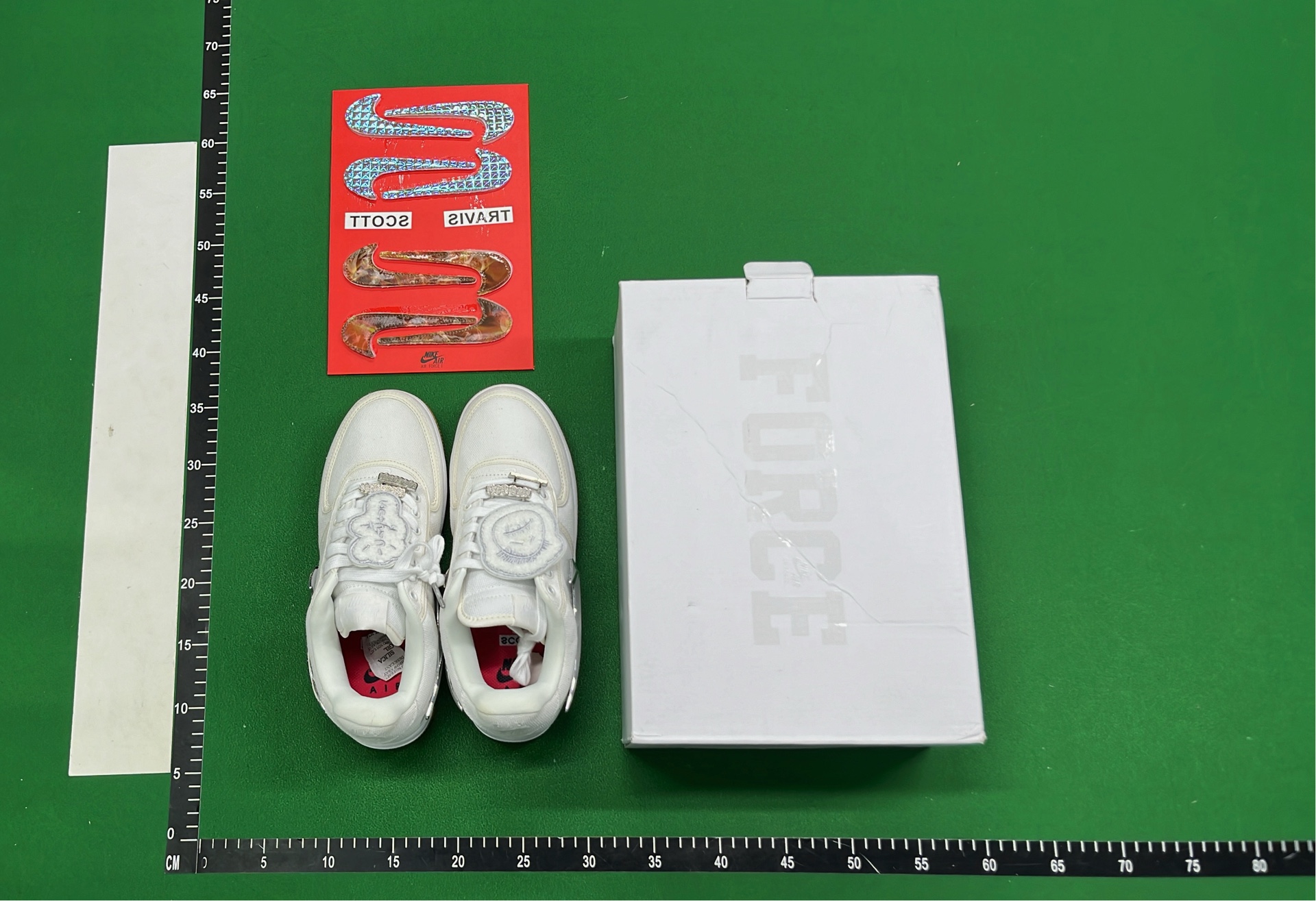 Nike Air Force 1 Low White Chrome Swoosh Sneakers