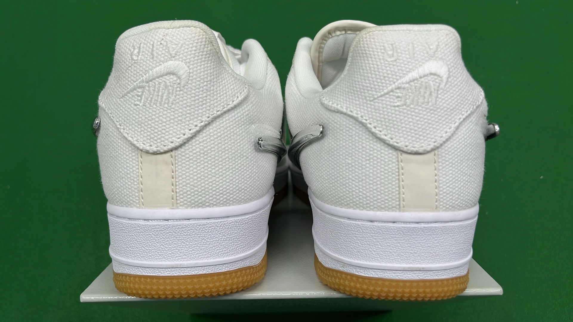 Nike Air Force 1 Low White Chrome Swoosh Sneakers