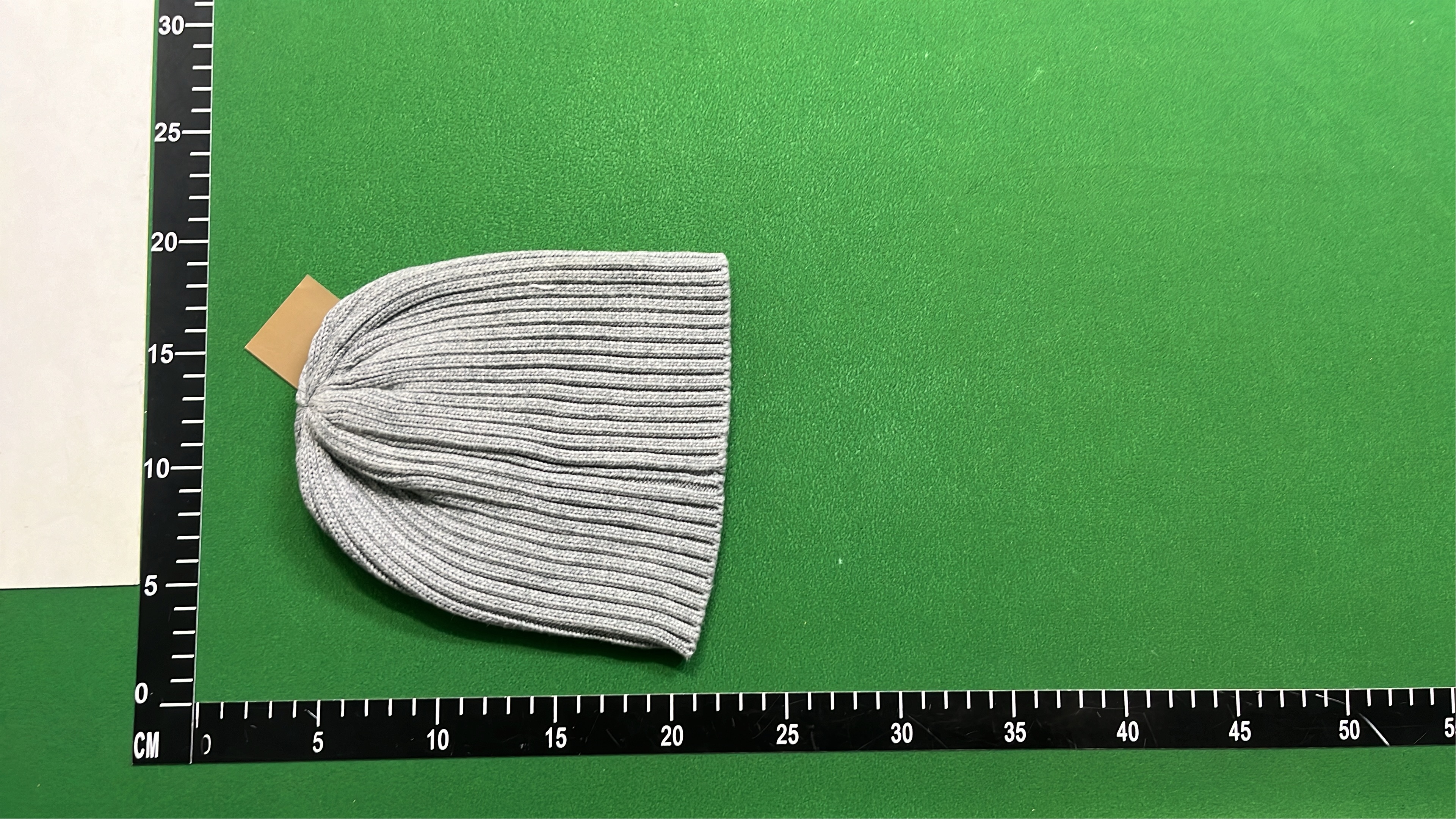 Gray Ribbed Knit Beanie with GA Logo