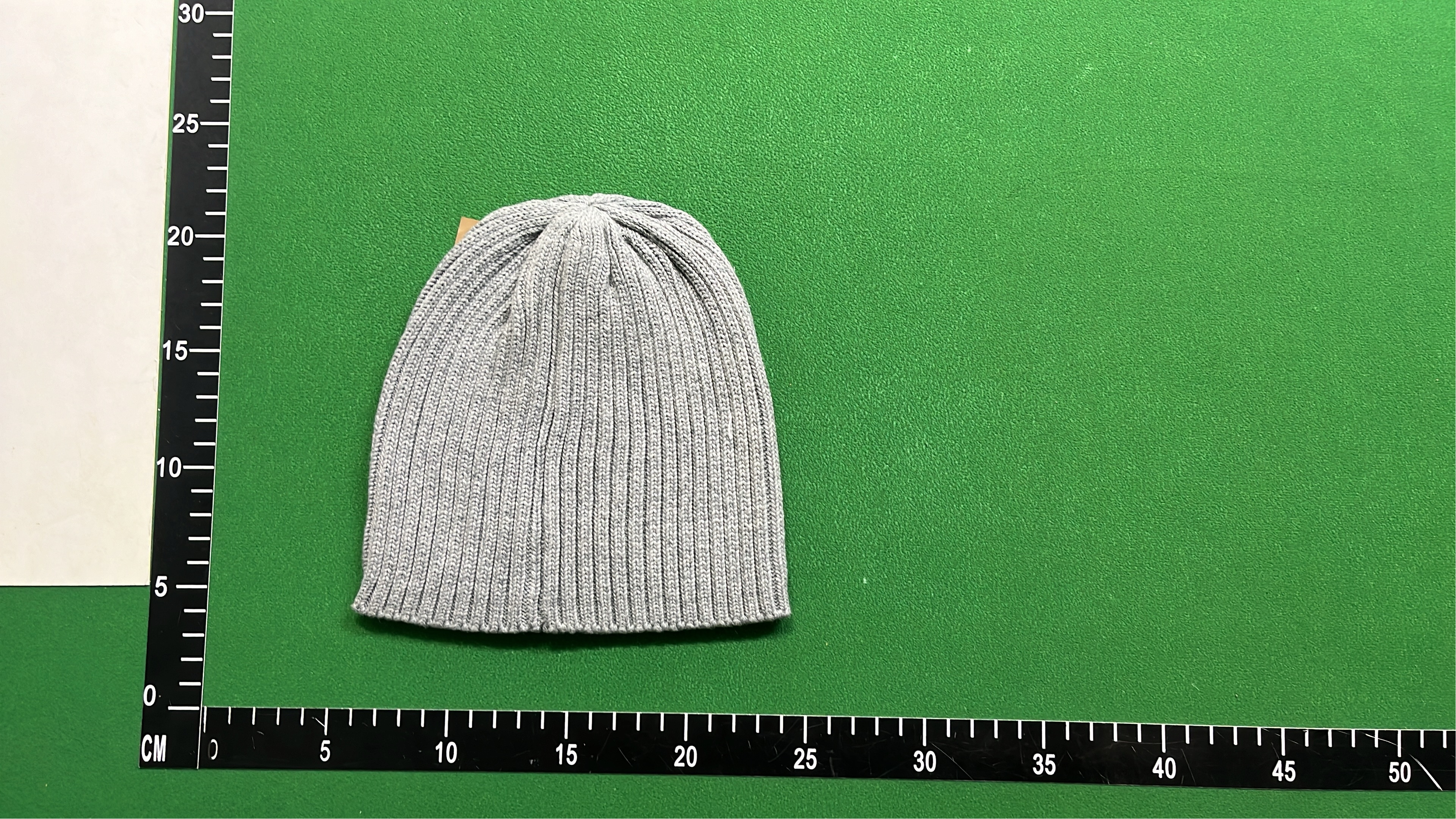 Gray Ribbed Knit Beanie with GA Logo