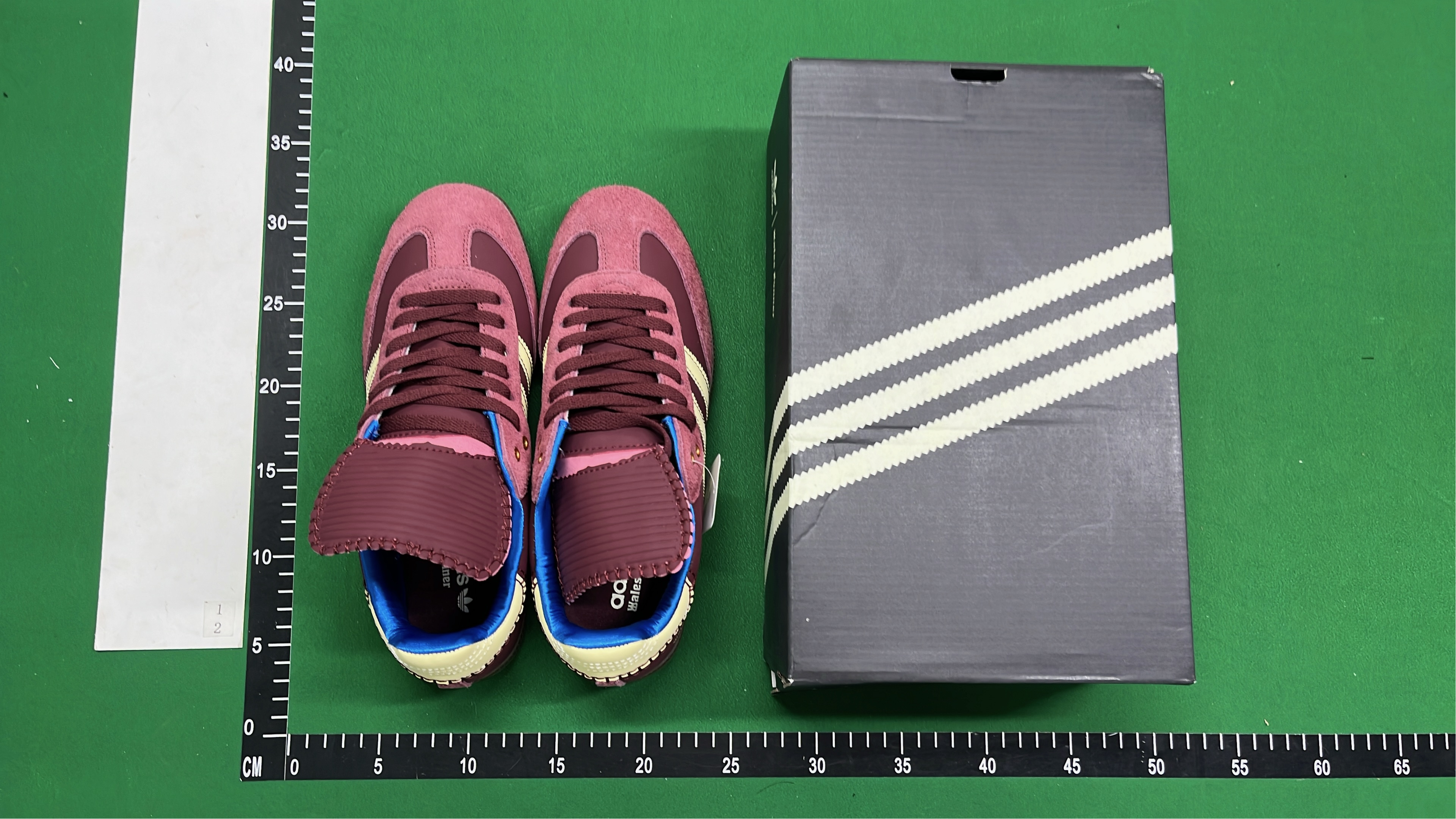 Adidas Originals Samba Croco Leather Sneakers - Brown and Blue
