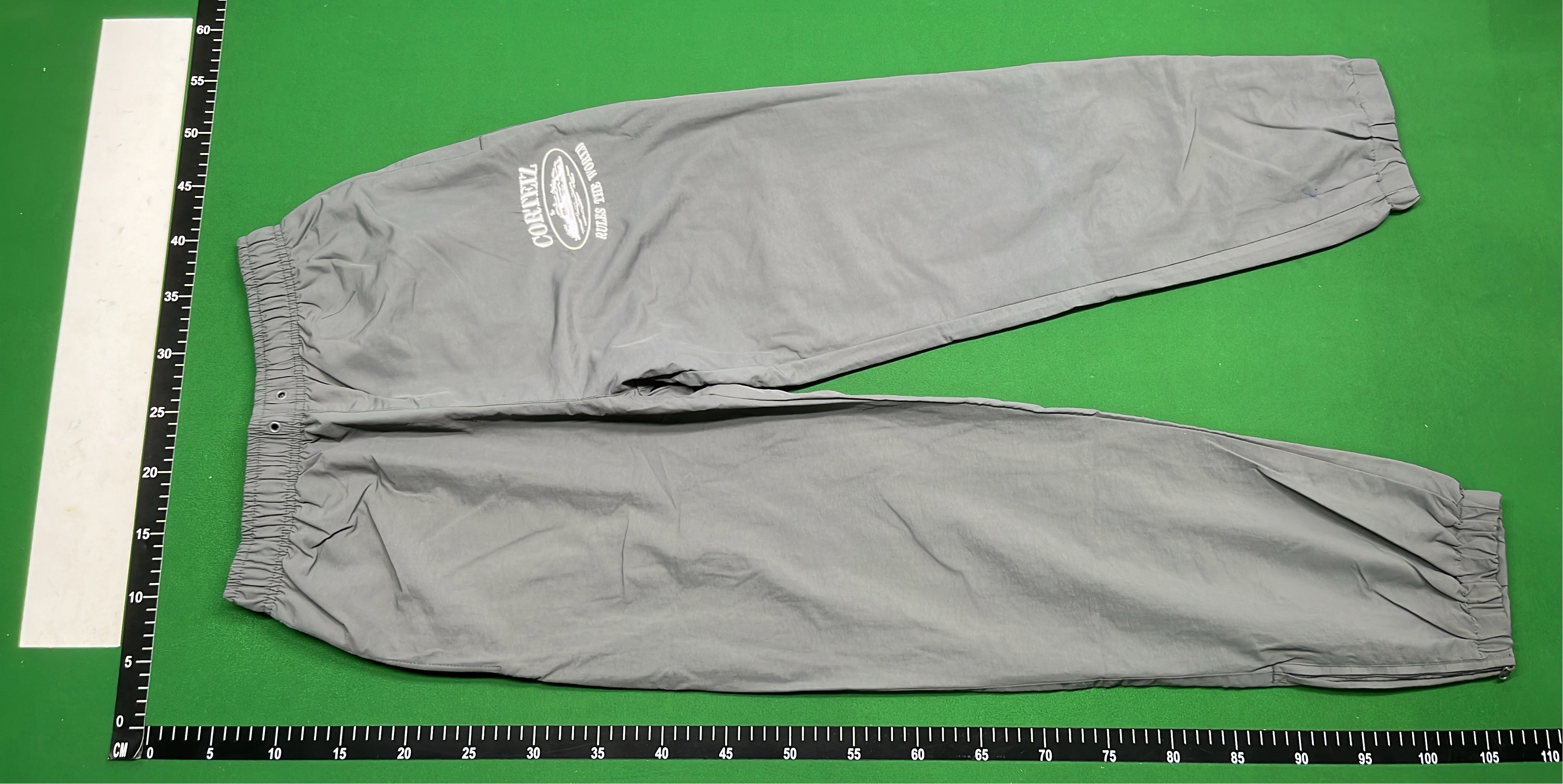 Cortez Gray Jogger Pants with Logo Print