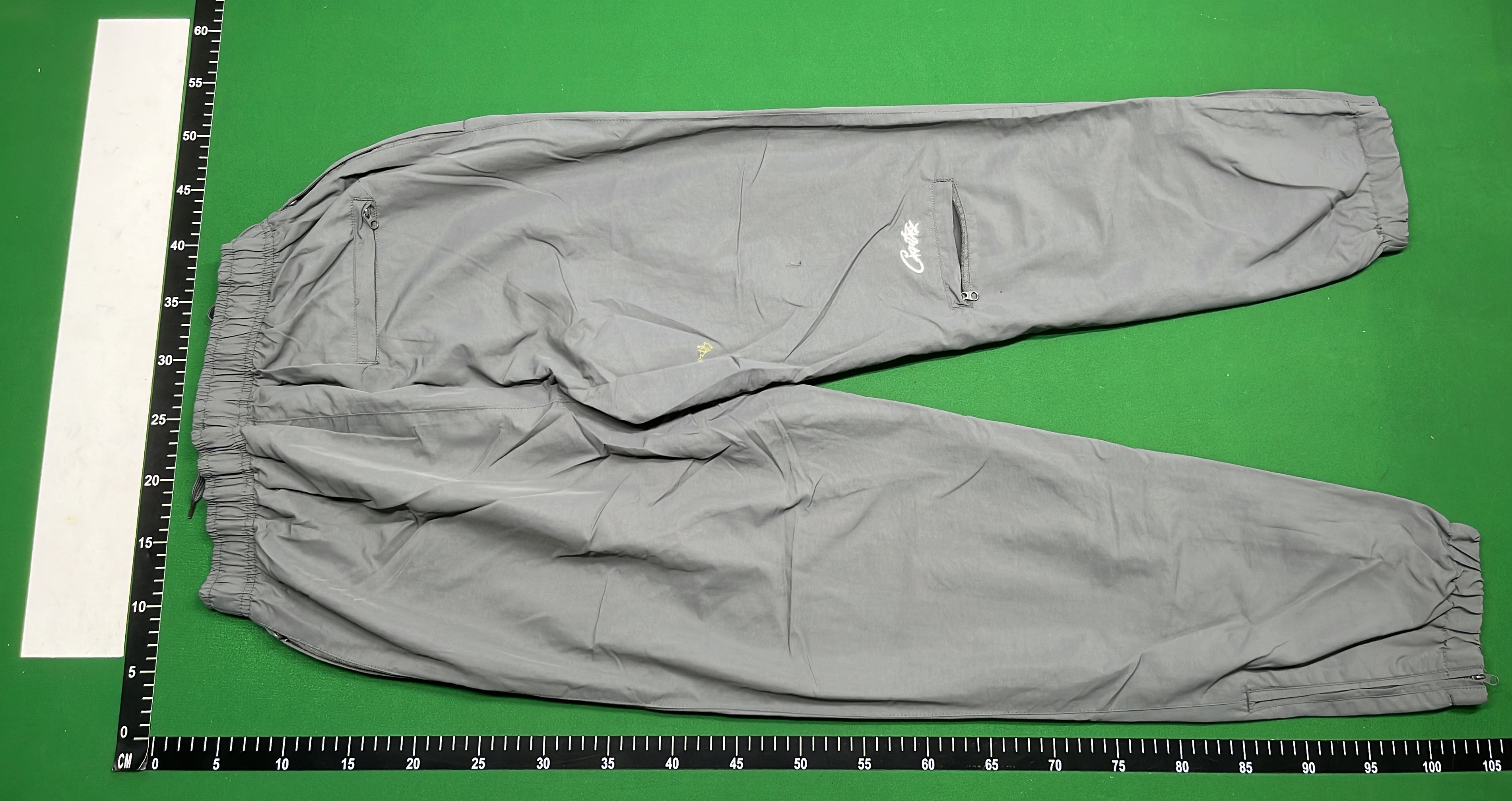 Cortez Gray Jogger Pants with Logo Print