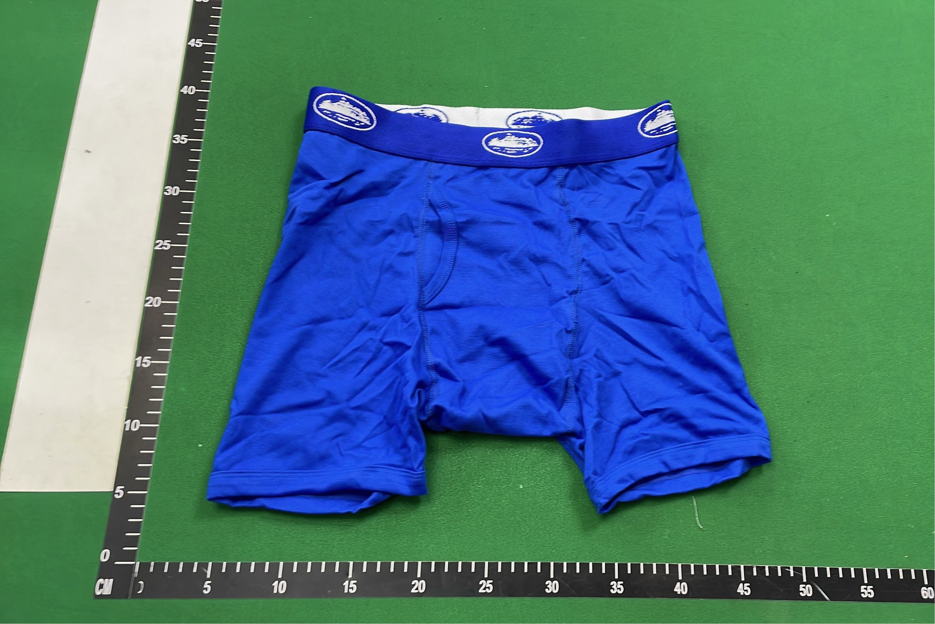 Blue Star Design Boxer Shorts with Ship Logo