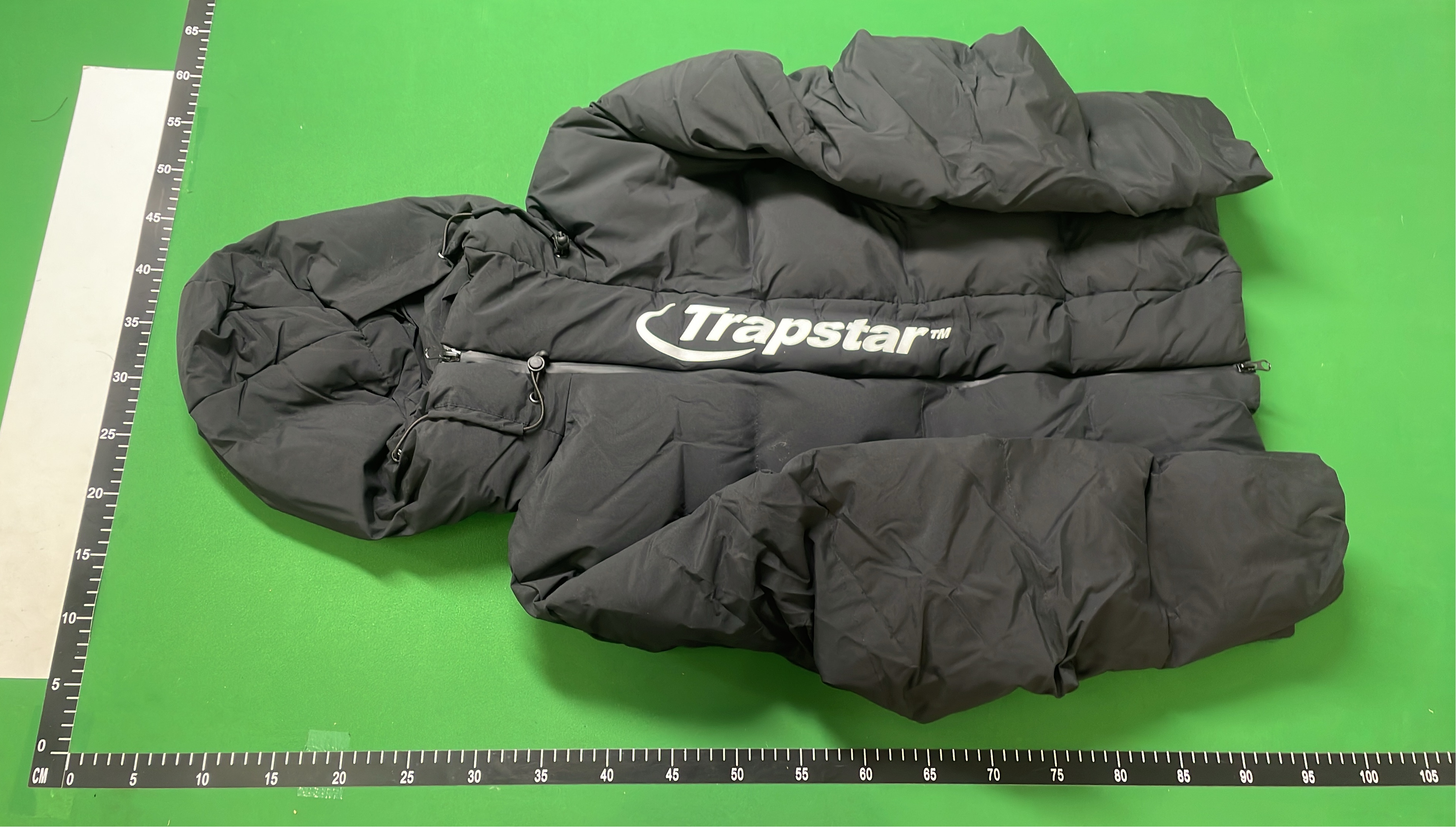 I-TAR Black Hooded Puffer Jacket for Men