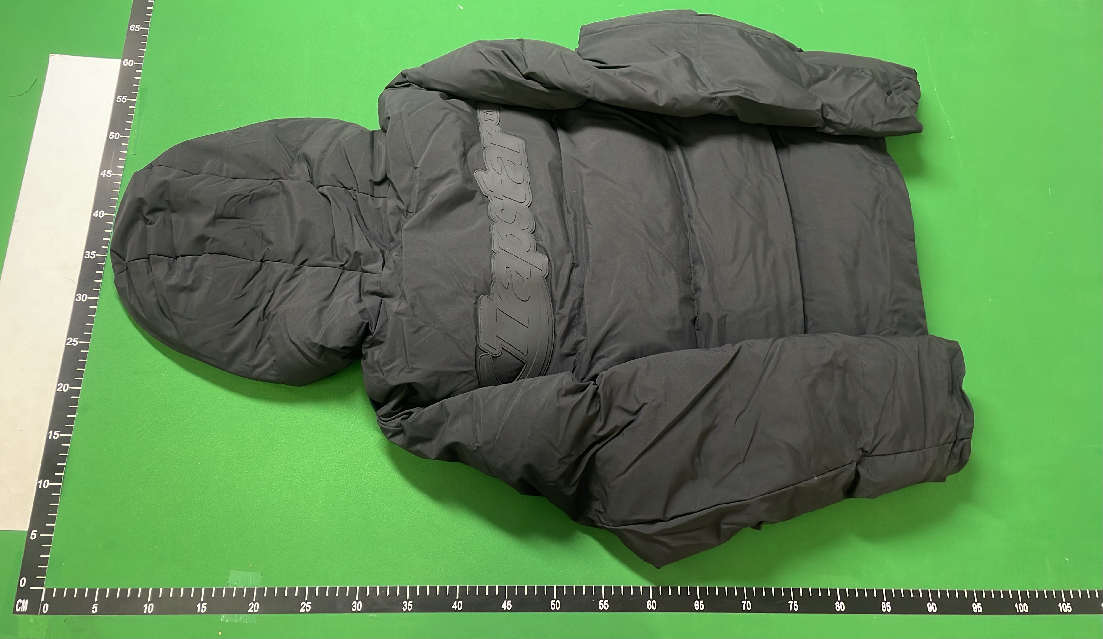 I-TAR Black Hooded Puffer Jacket for Men