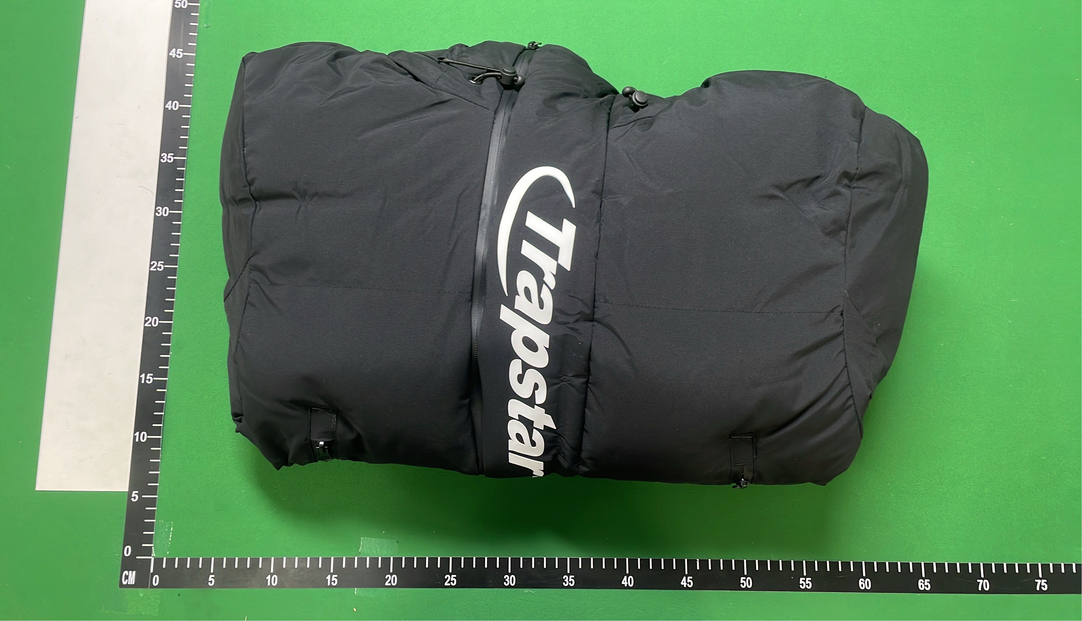 I-TAR Black Hooded Puffer Jacket for Men