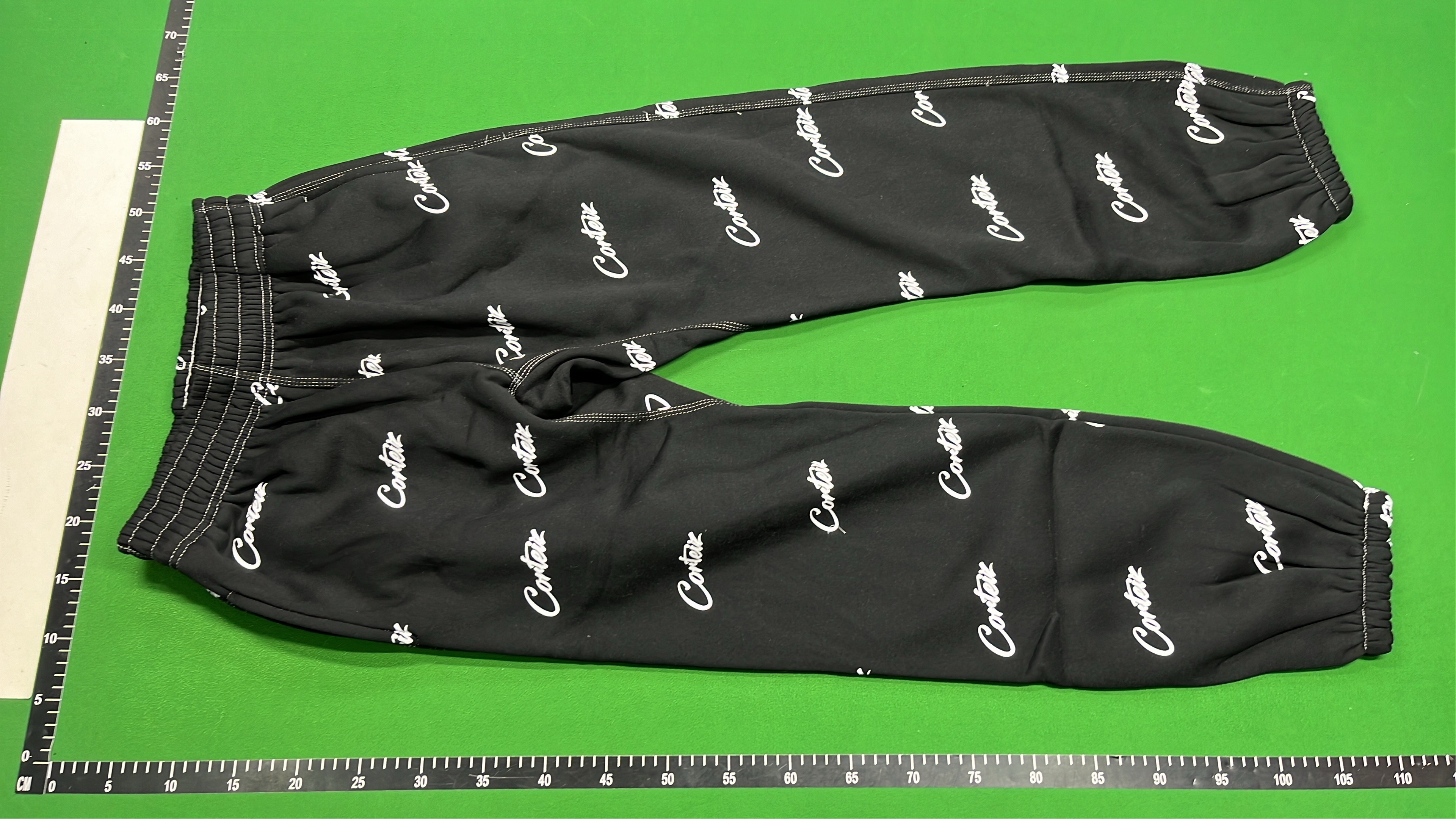 Cortair Black Gold Logo Print Sweatpants
