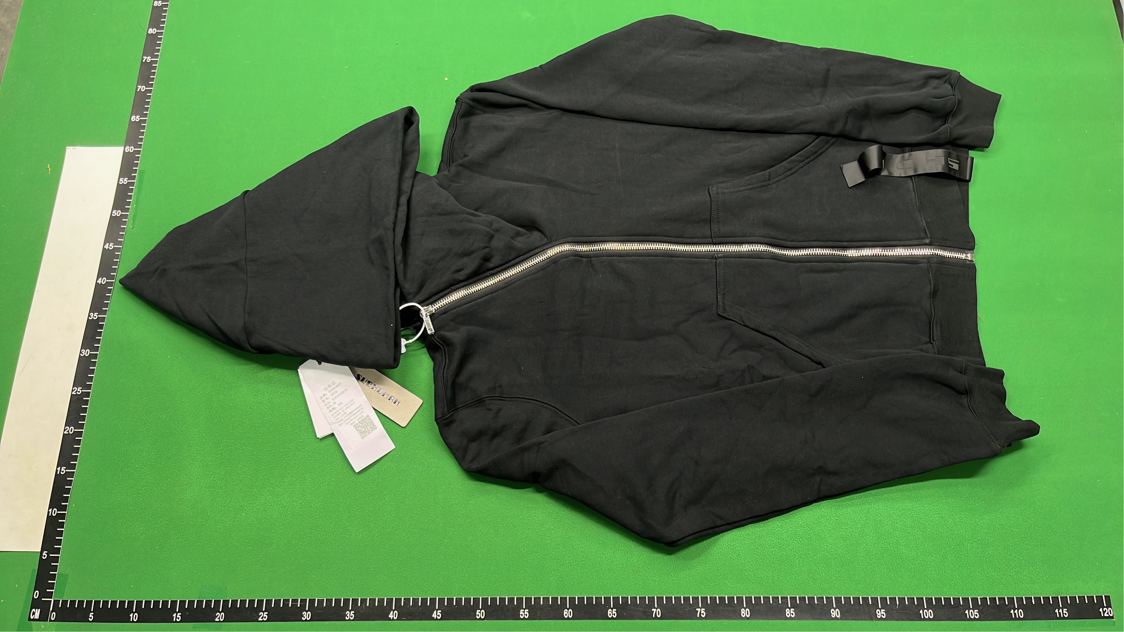 Rust Zip-Up Hoodie with Front Pockets