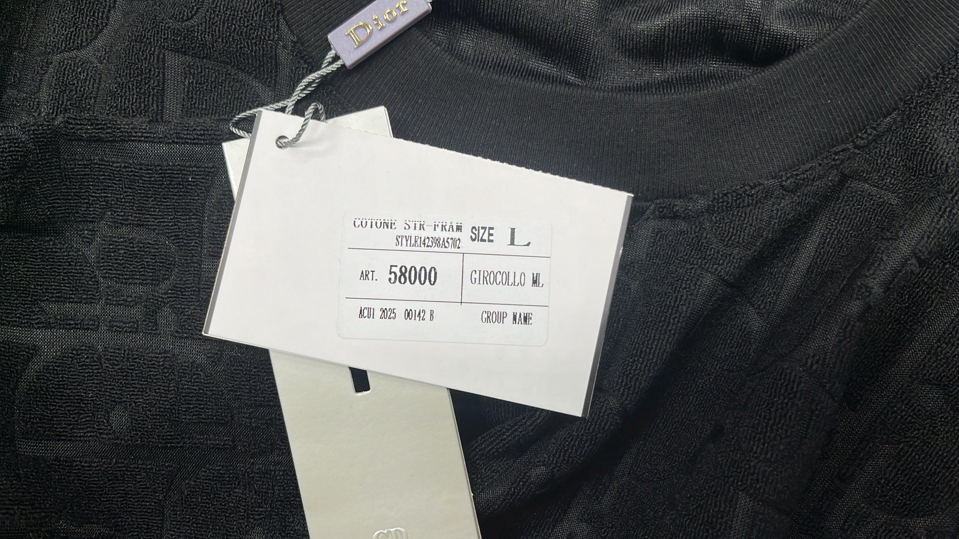 Dior Monogram Printed Navy Blue T-Shirt for Men