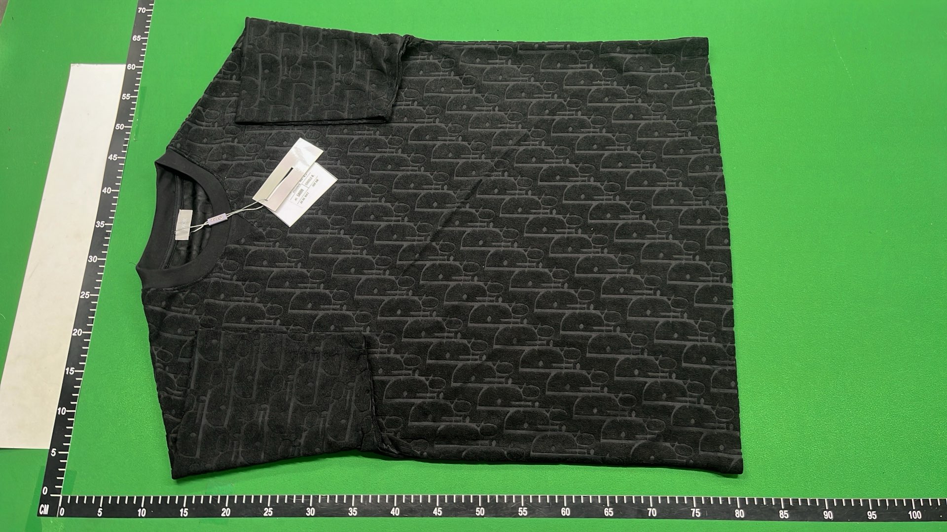 Dior Monogram Printed Navy Blue T-Shirt for Men