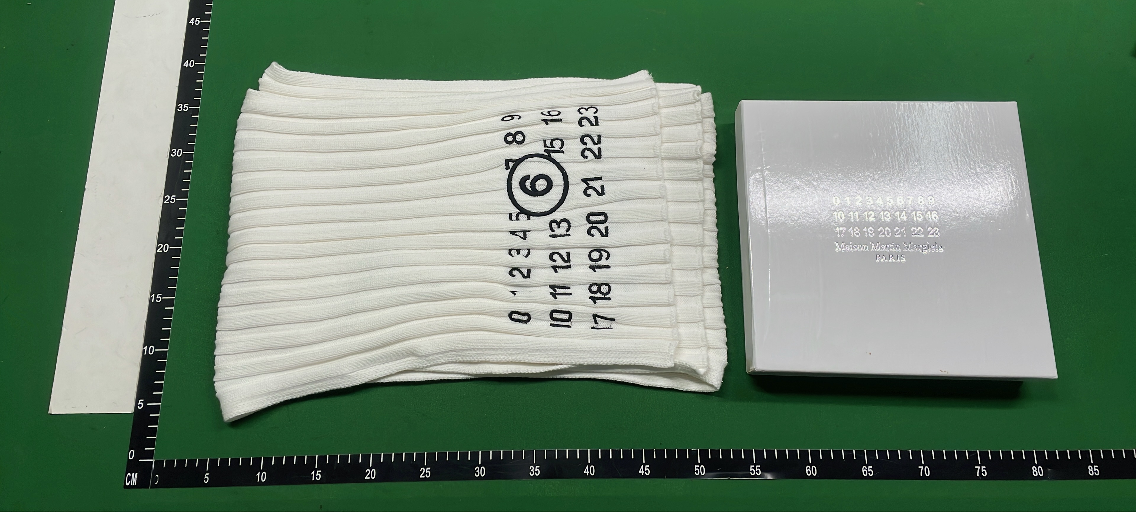 Number Print Towel White Cotton Bath Towel