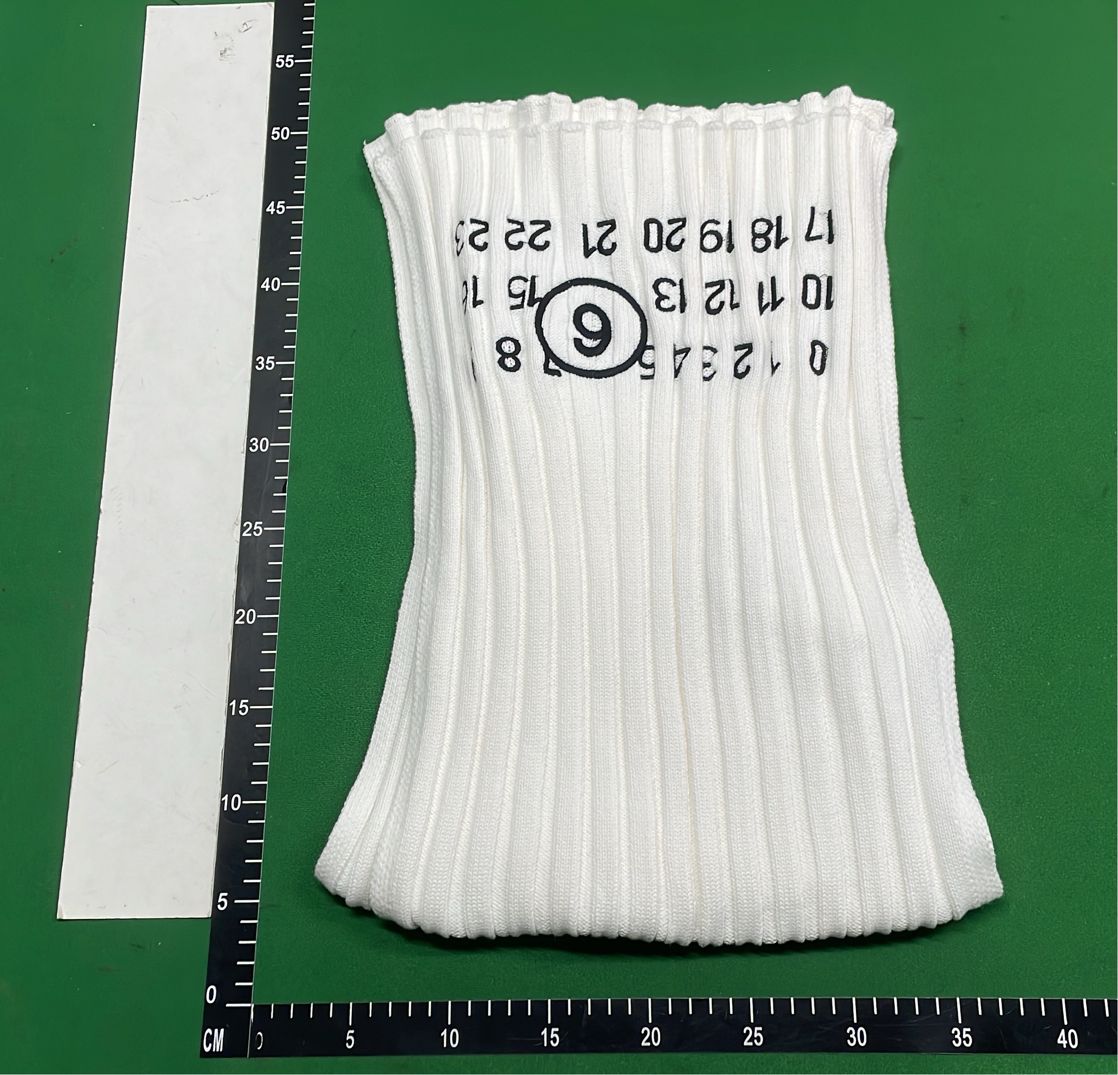 Number Print Towel White Cotton Bath Towel