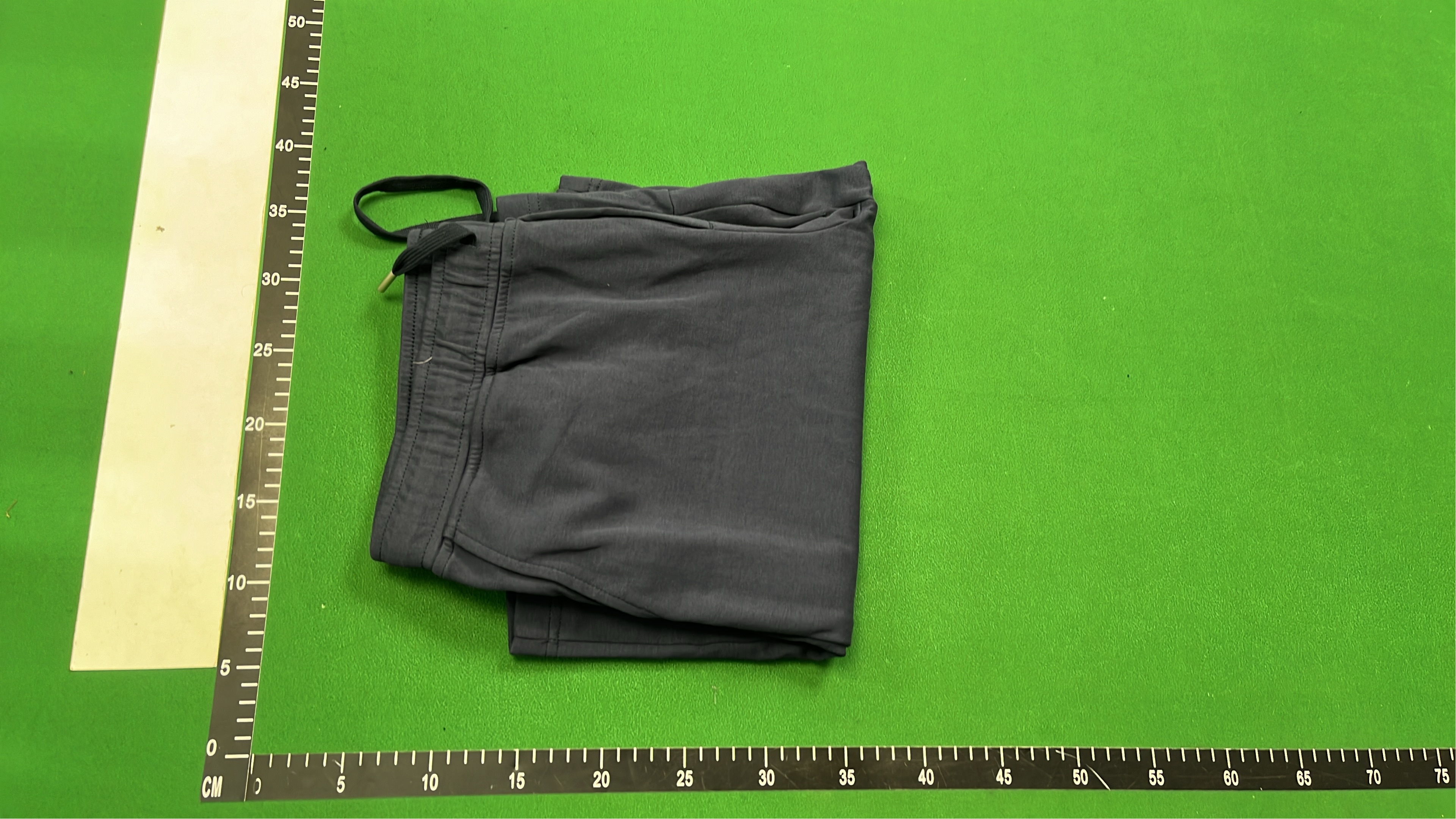 Men's Navy Blue Cotton Shorts with Red Pony Logo