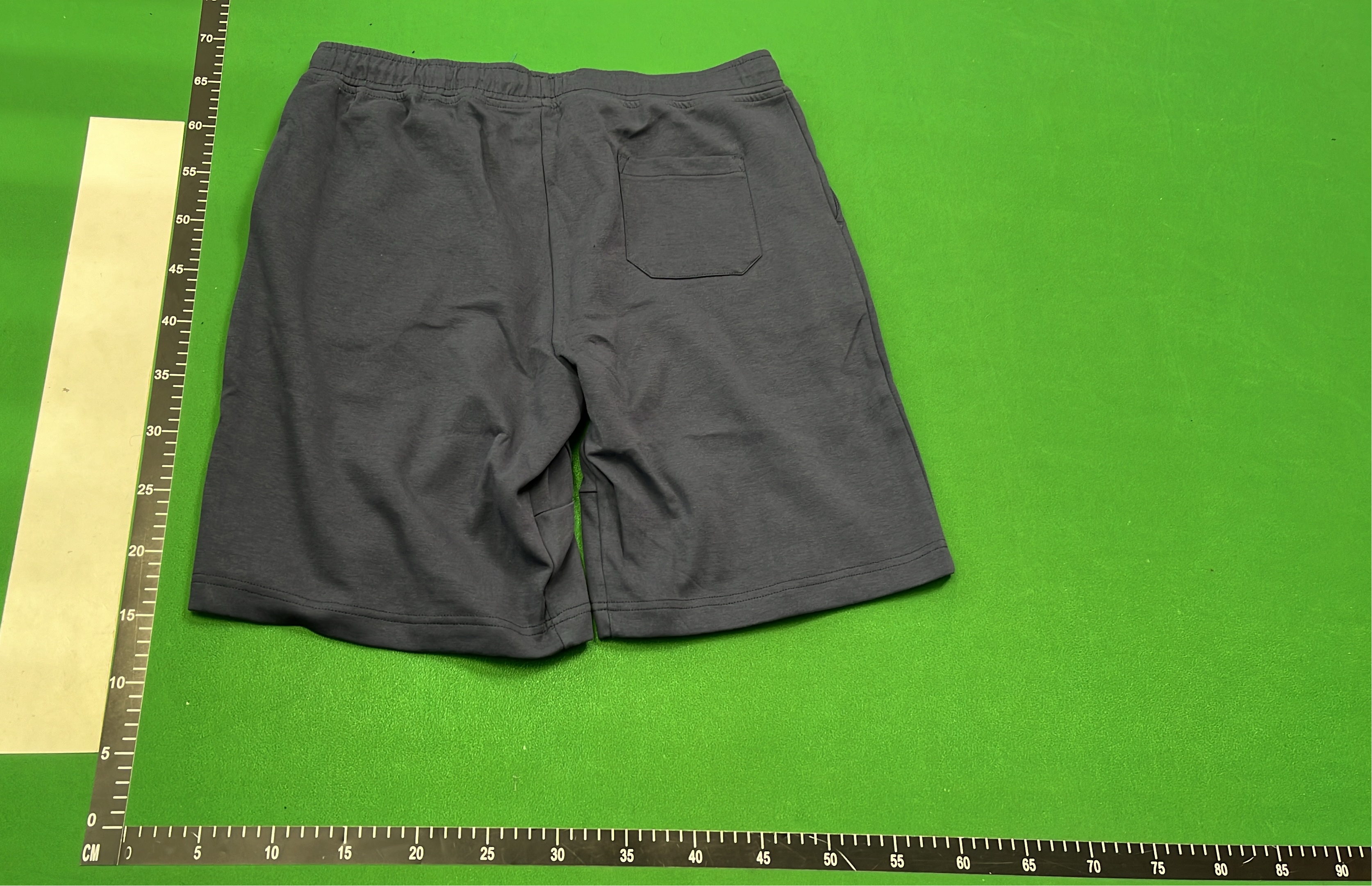 Men's Navy Blue Cotton Shorts with Red Pony Logo