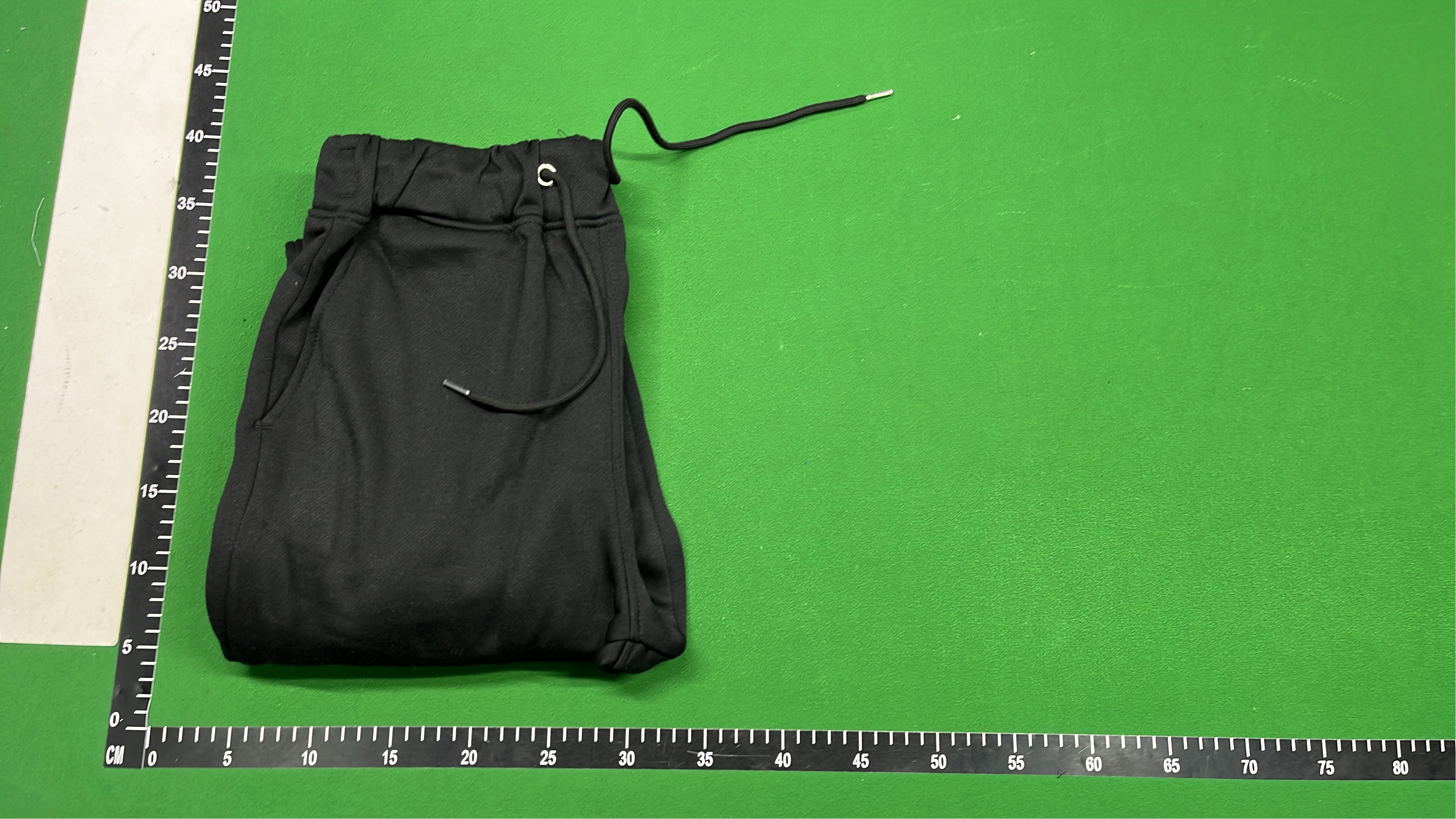 Black Hoodie and Pants Set with Graphic Print