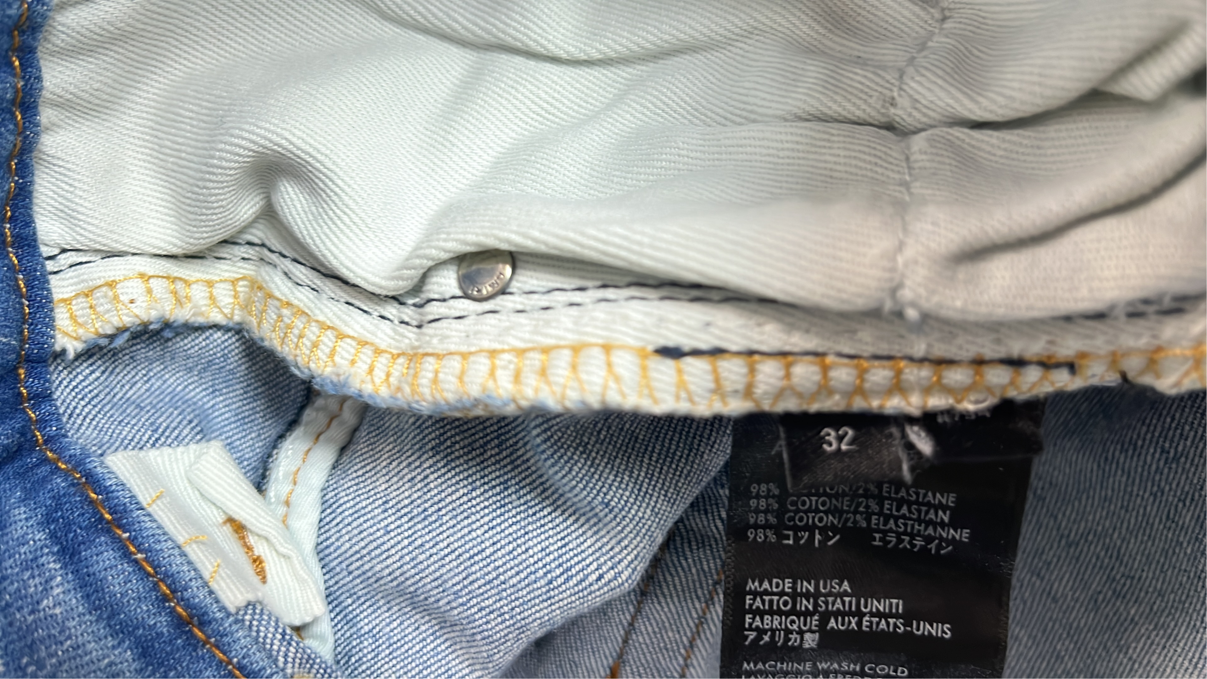 IRI Distressed Denim Jeans with Patched Holes