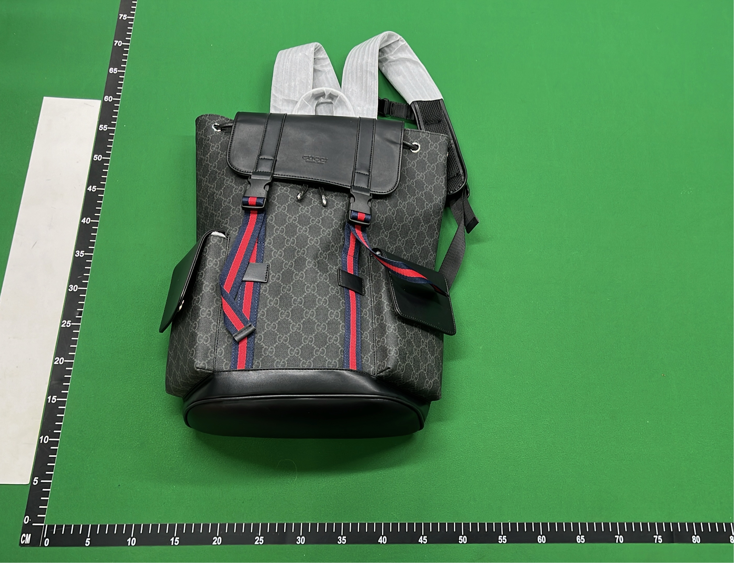 Gucci GG Supreme Backpack with Web Detail