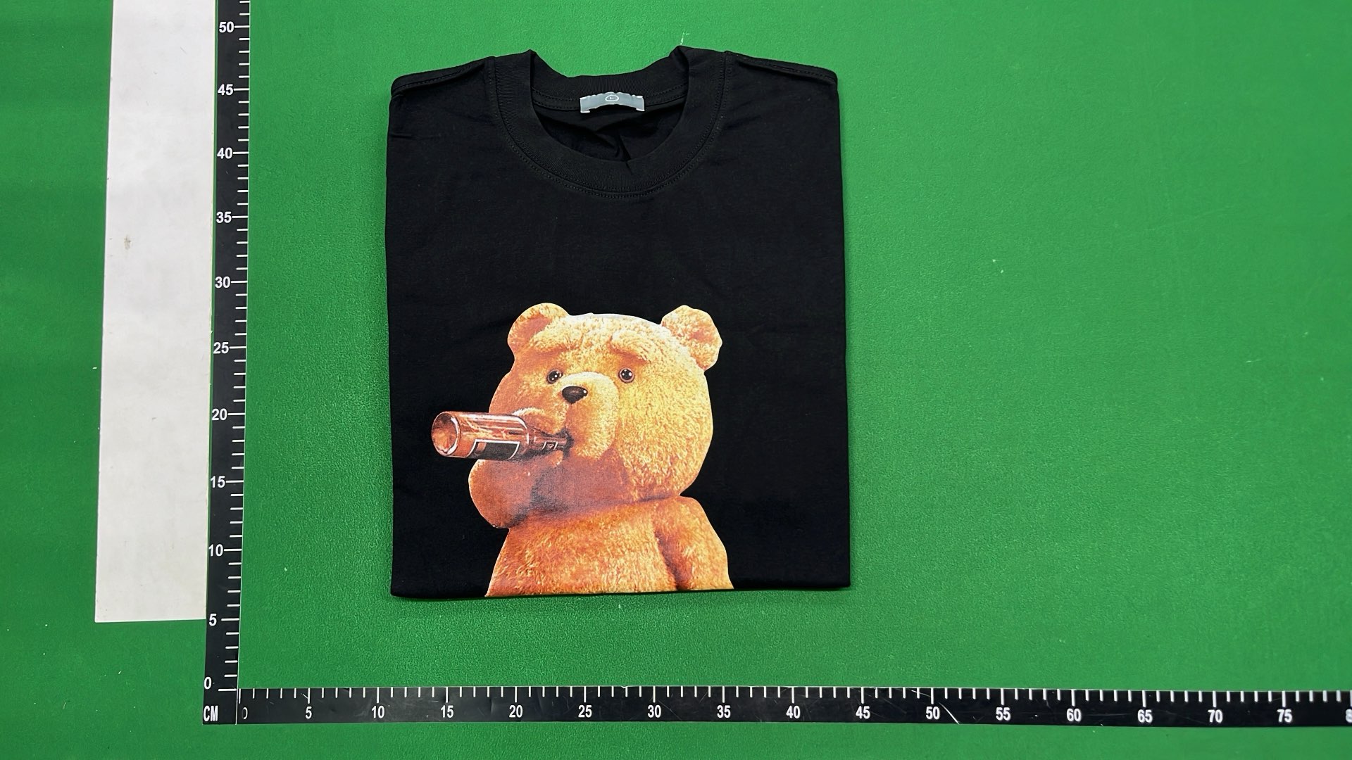 Teddy Bear Drinking Beer T-Shirt - Black