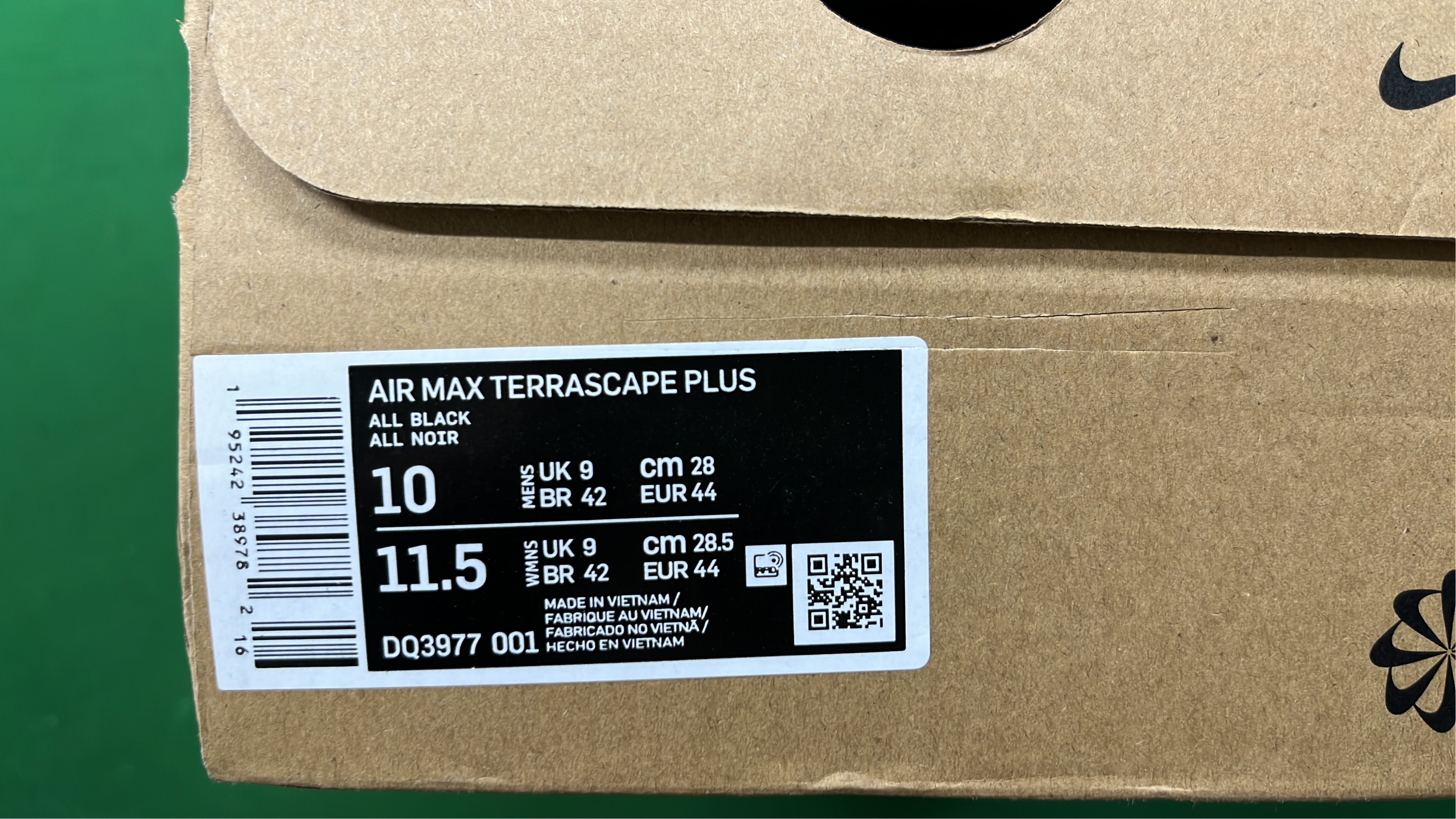 Nike Air Max Tailwind 4 Black White Men's Running Shoes