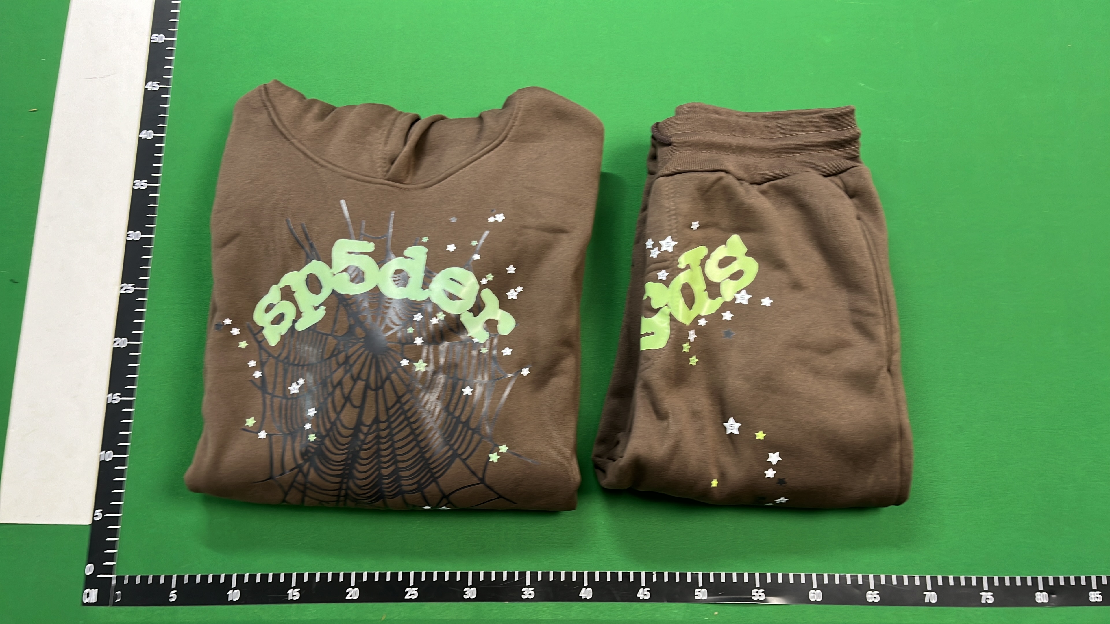 Spider Web Design Hoodie and Pants Set for Women Men
