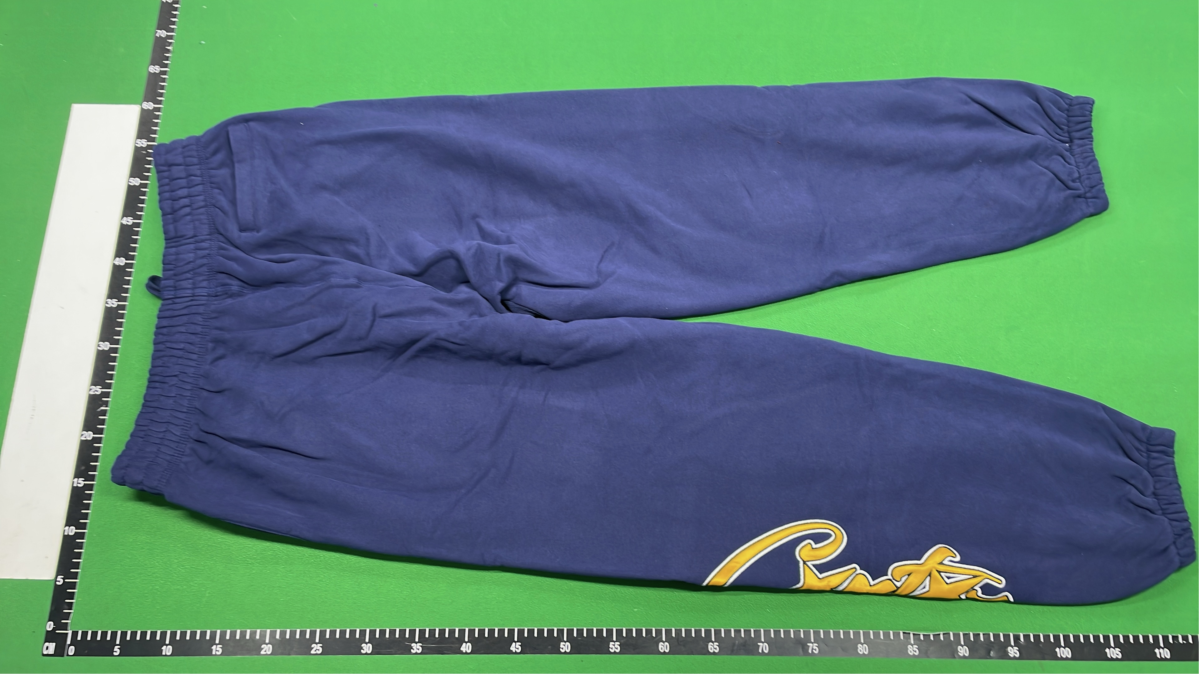 Maroon Sweatpants with Gold Logo Design