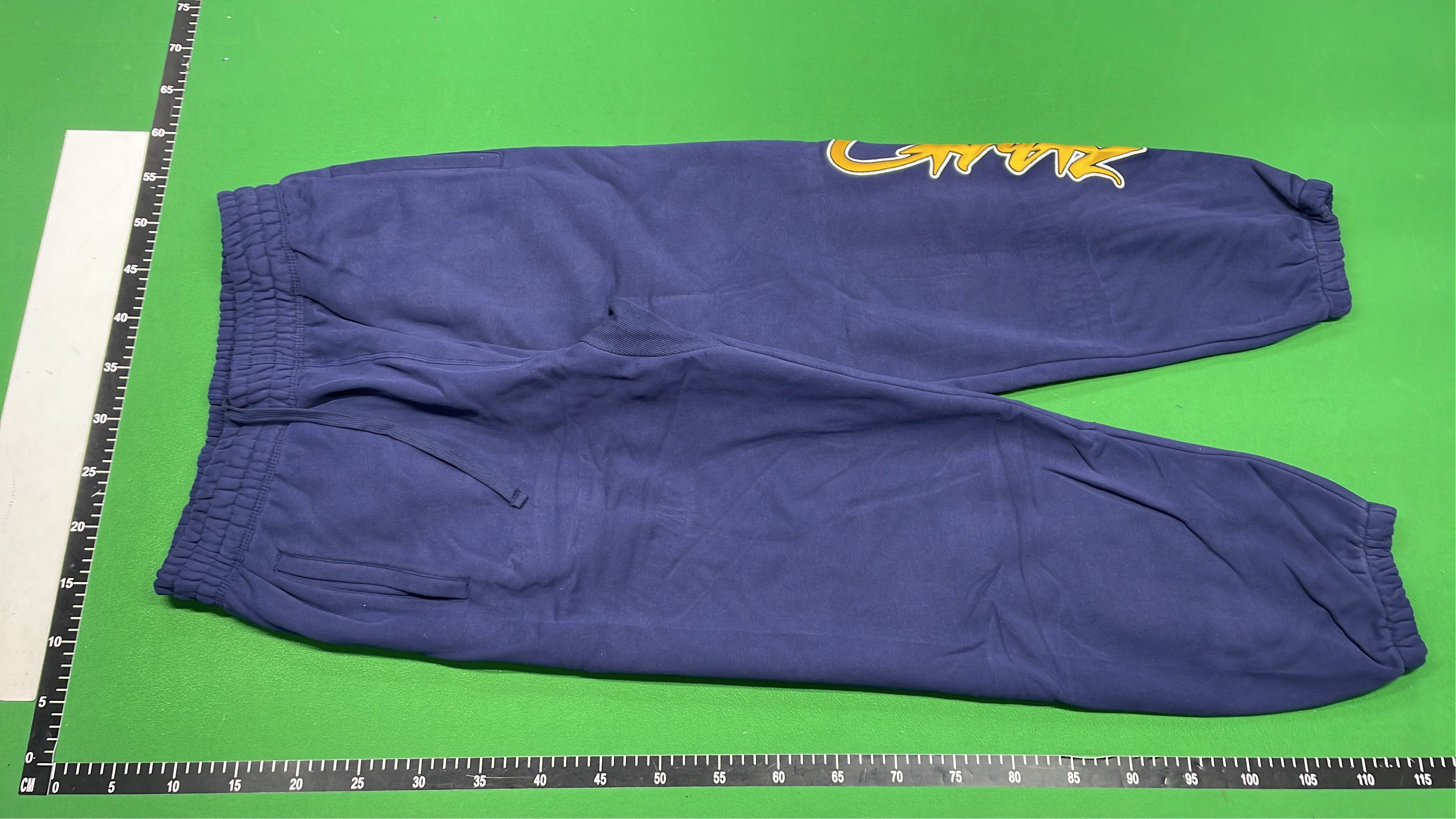 Maroon Sweatpants with Gold Logo Design