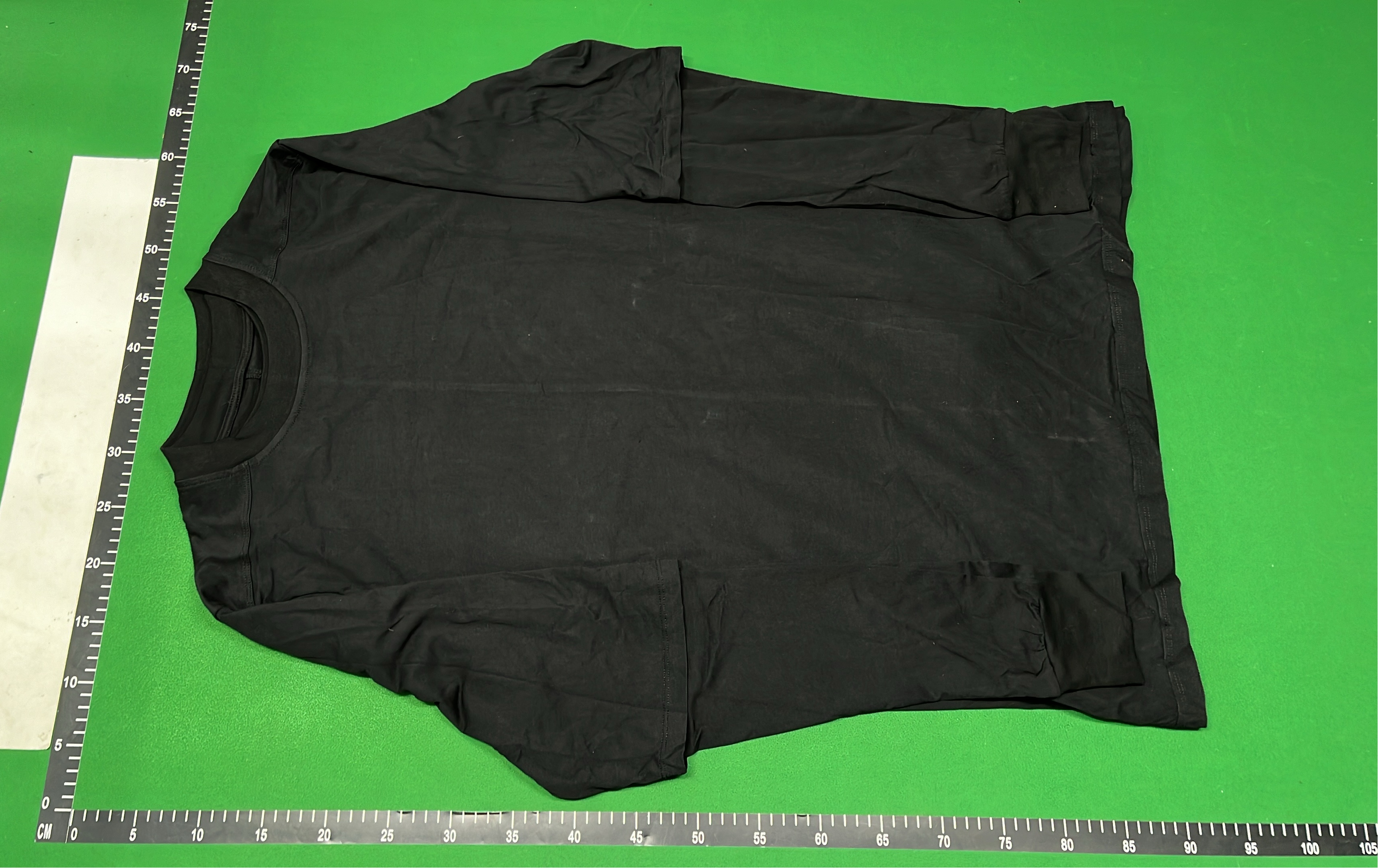 Black Oversized Layered T-Shirt with Long Sleeve Design
