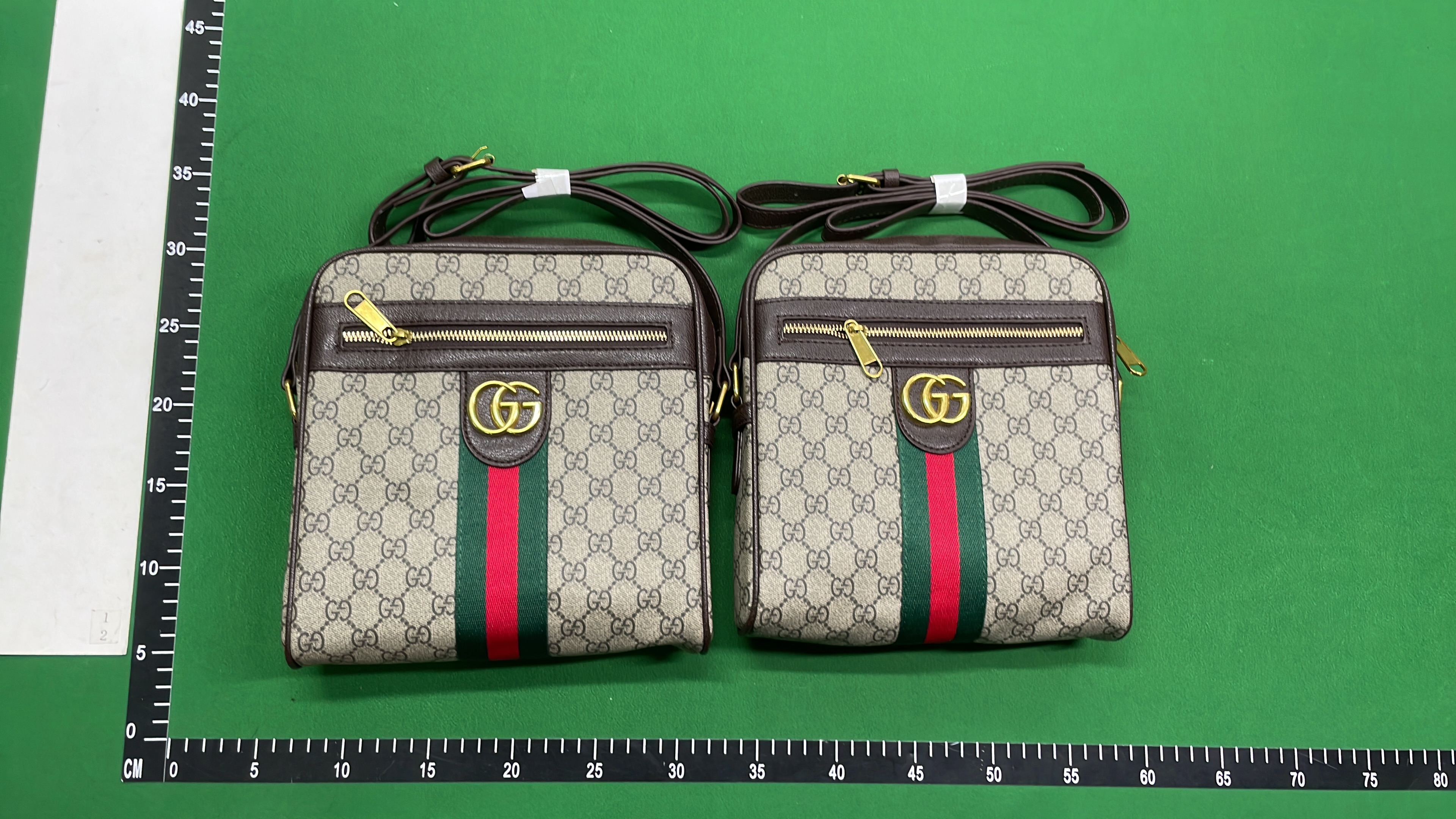 Gucci GG Supreme Canvas Shoulder Bag with Web Stripe