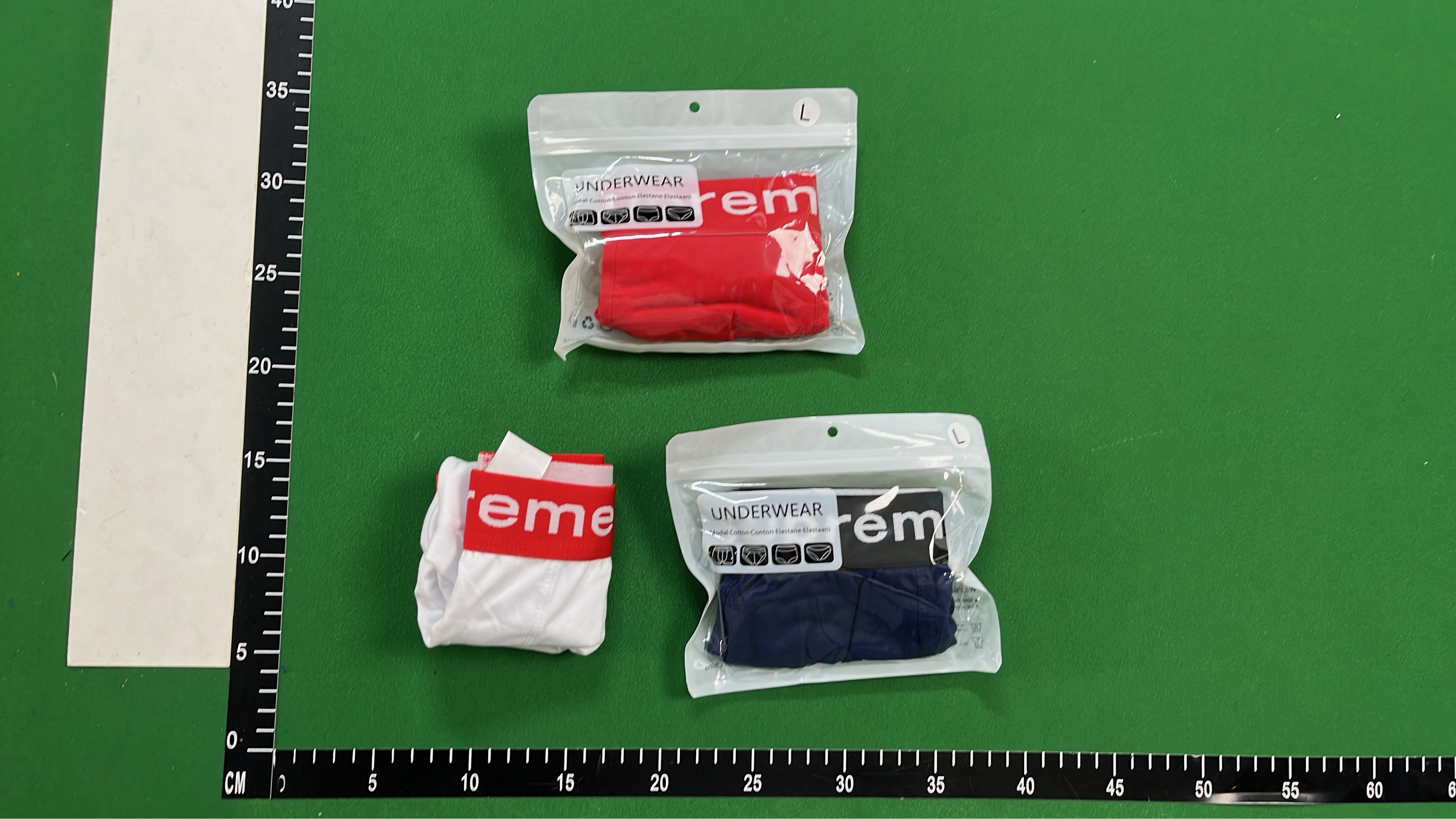 Supreme Men's Boxer Briefs Underwear Set - Red, Blue, Black, Gray
