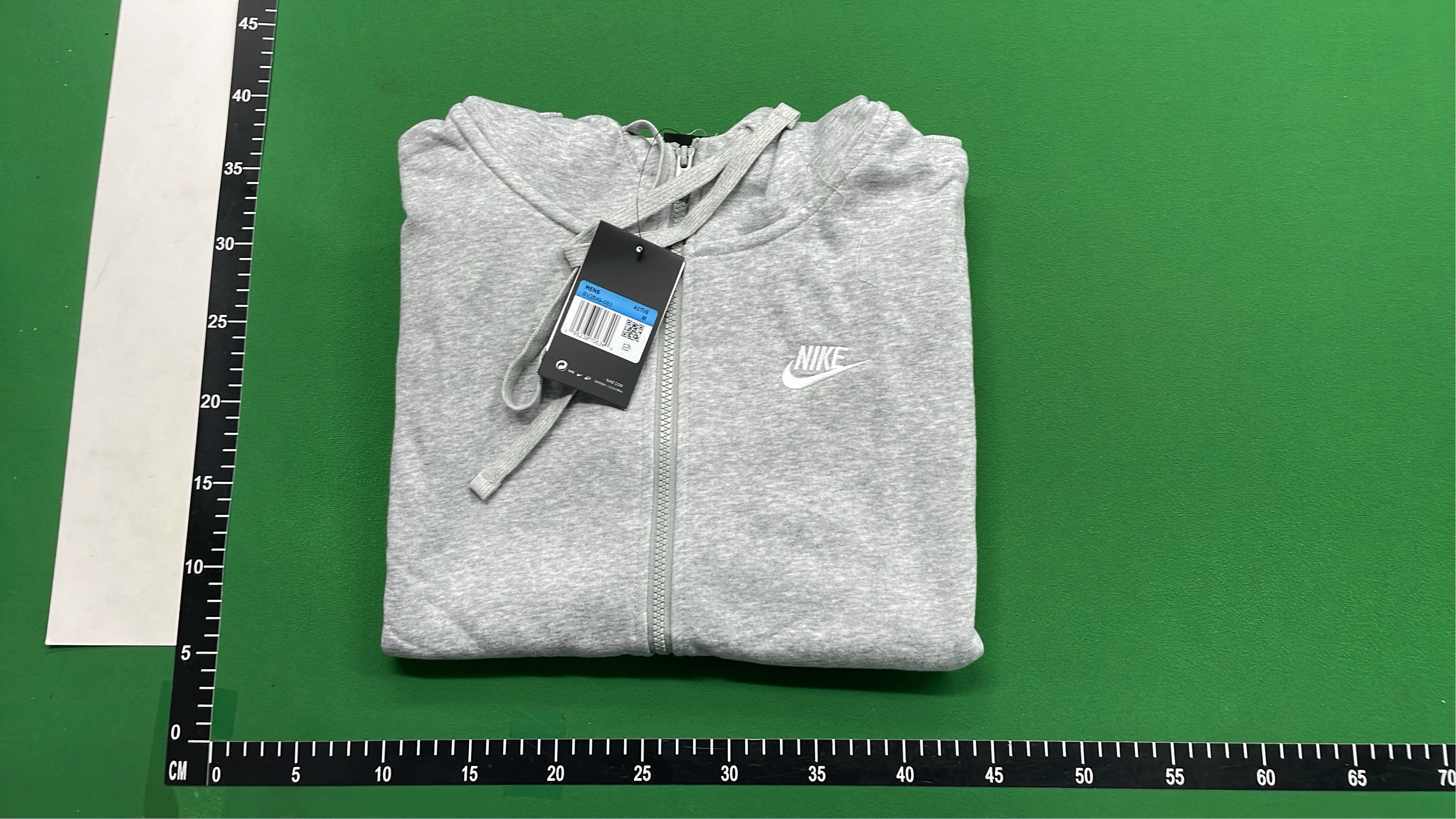 Nike Black Zip-Up Hoodie with Swoosh Logo