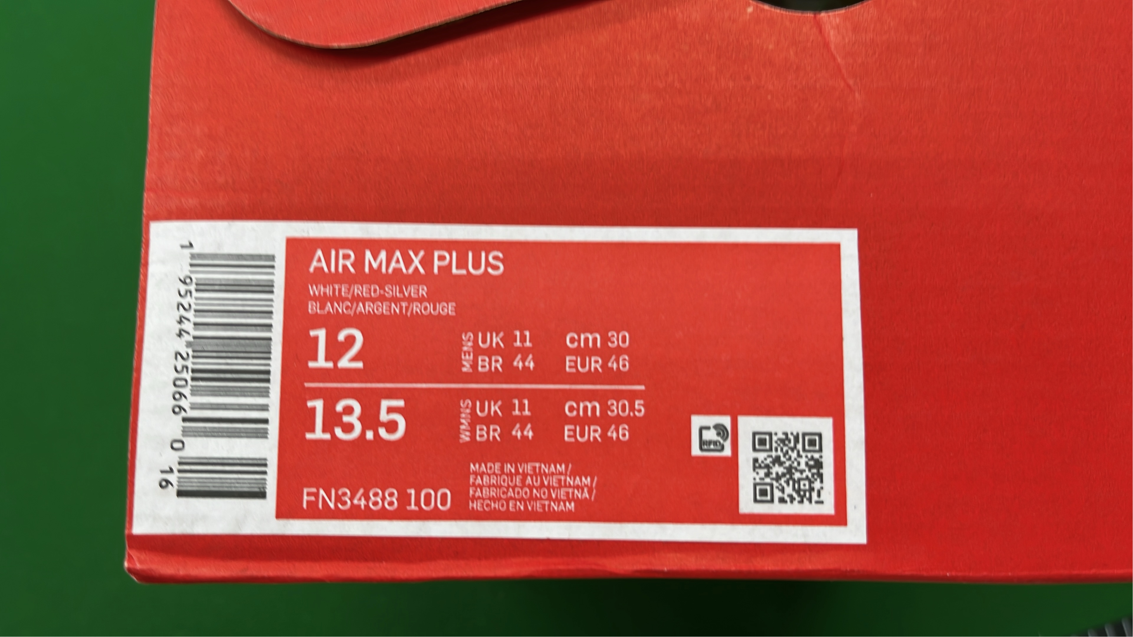 Nike Air Max Plus White Sneakers for Men and Women