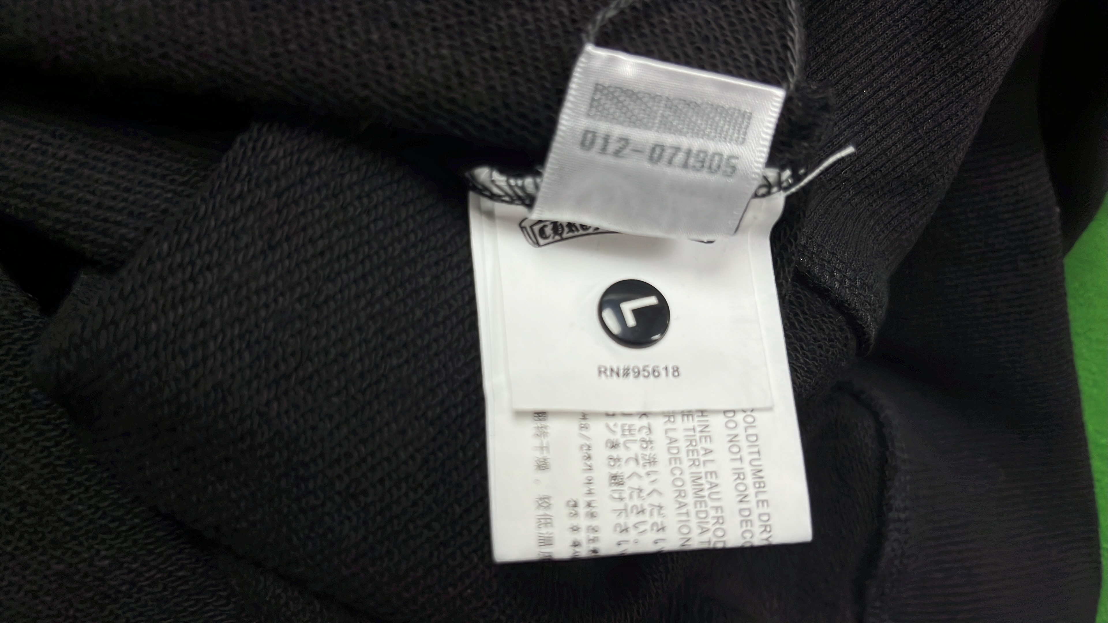 Chrome Hearts Black Hoodie with White Graphic Design