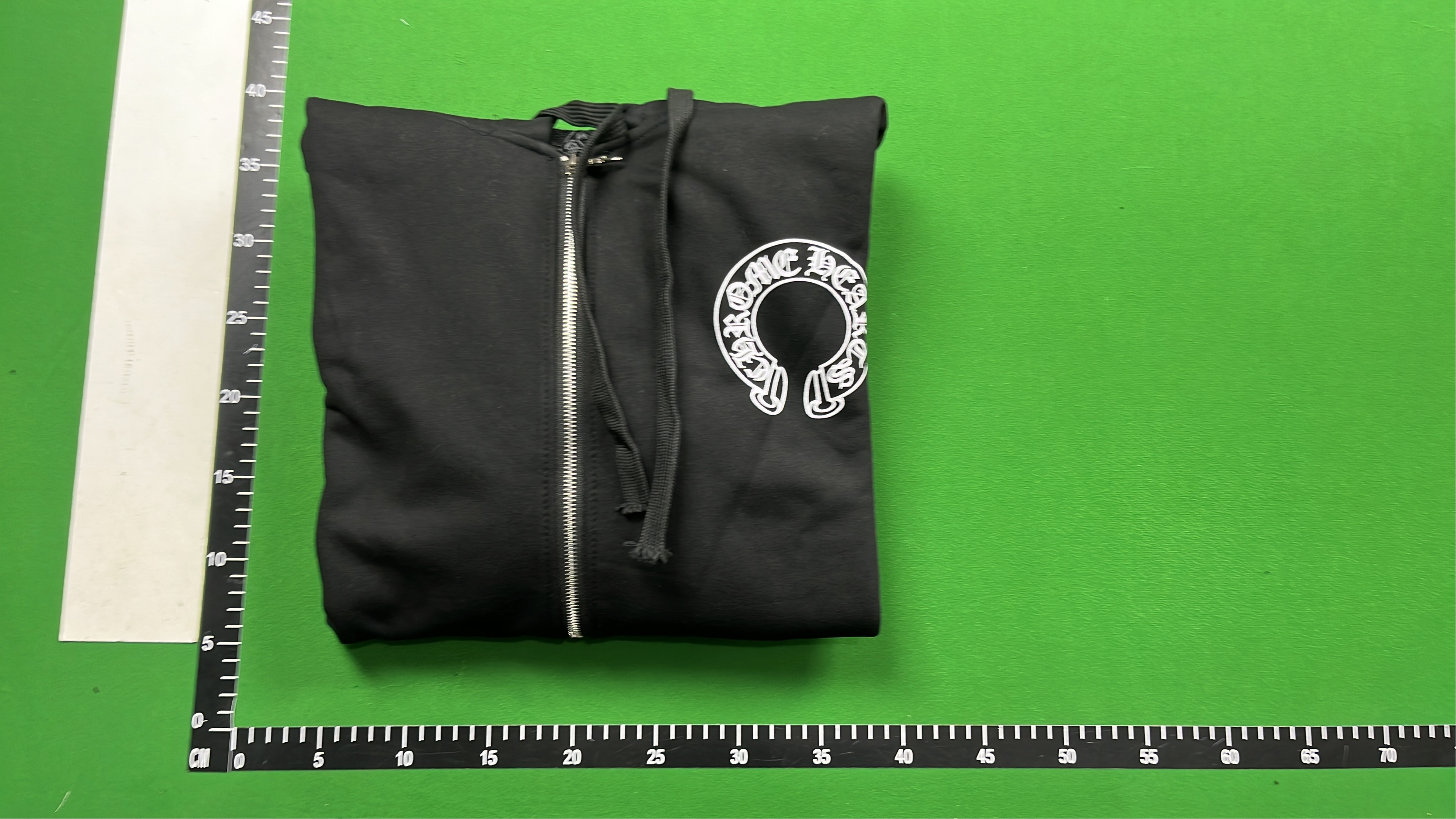 Chrome Hearts Black Hoodie with White Graphic Design