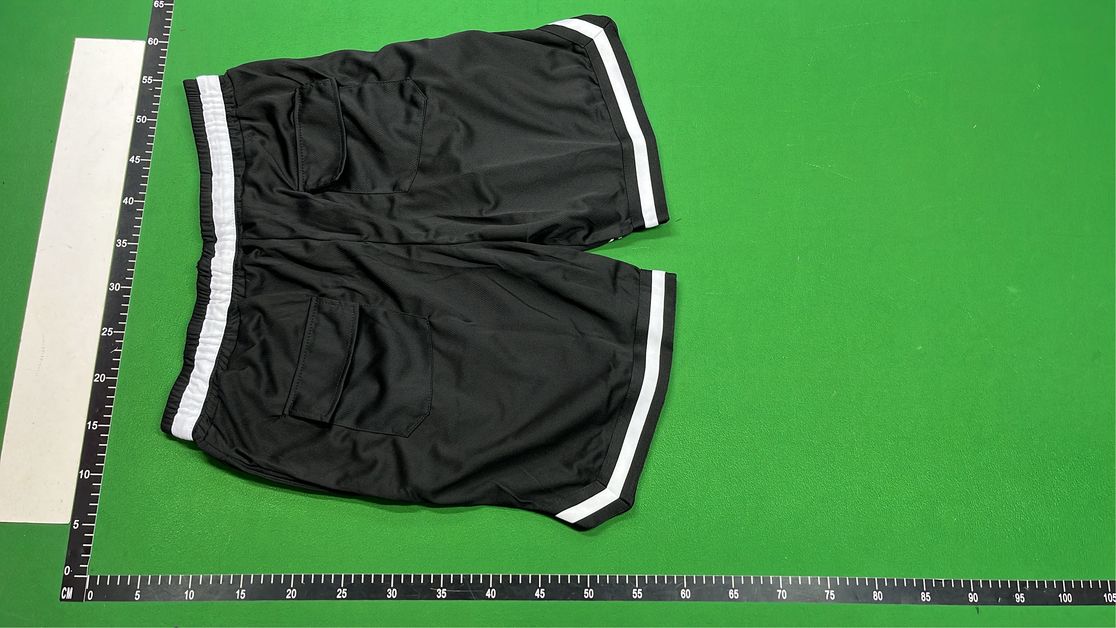 Rhude Teal Basketball Shorts with Yellow Drawstring