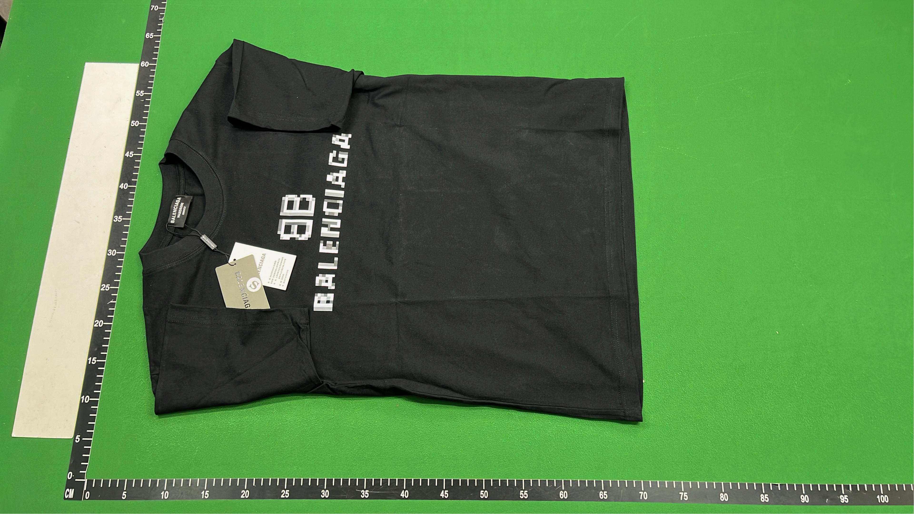 Balenciaga Paris Black T-Shirt with Global Cities Print