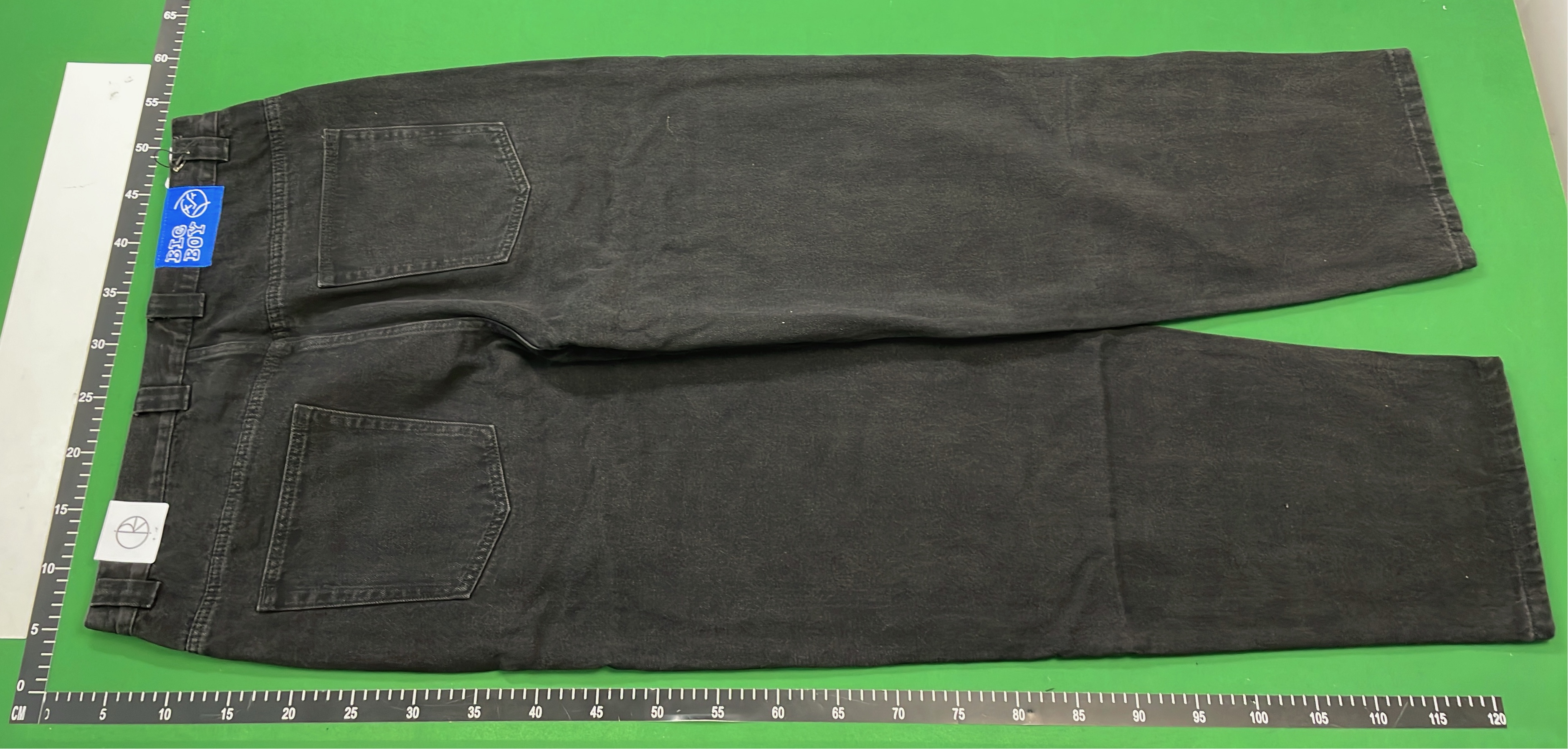 Black Wide-Leg Cropped Jeans for Men