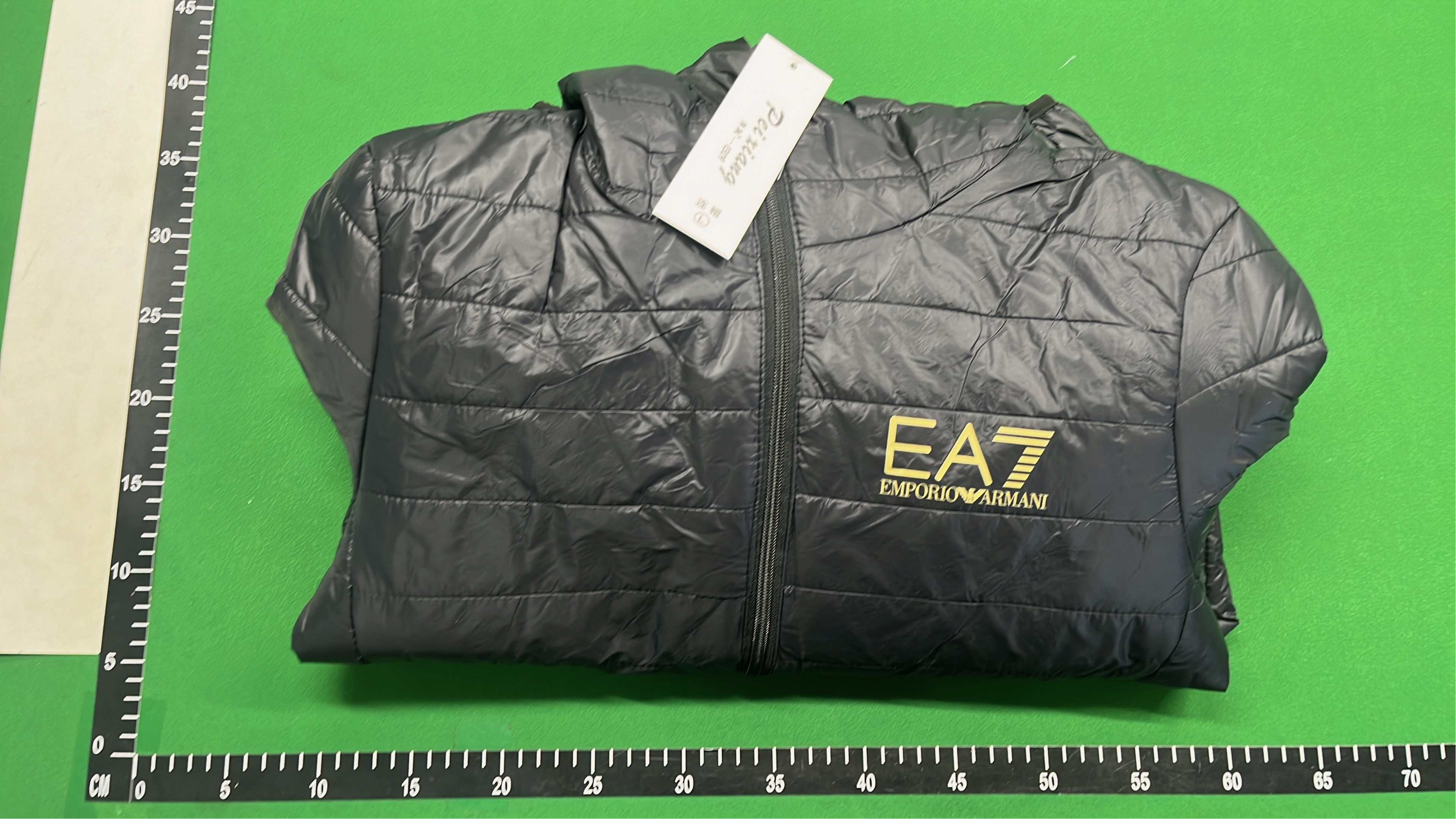 EA7 Black Hooded Puffer Jacket for Men - Lightweight Winter Coat