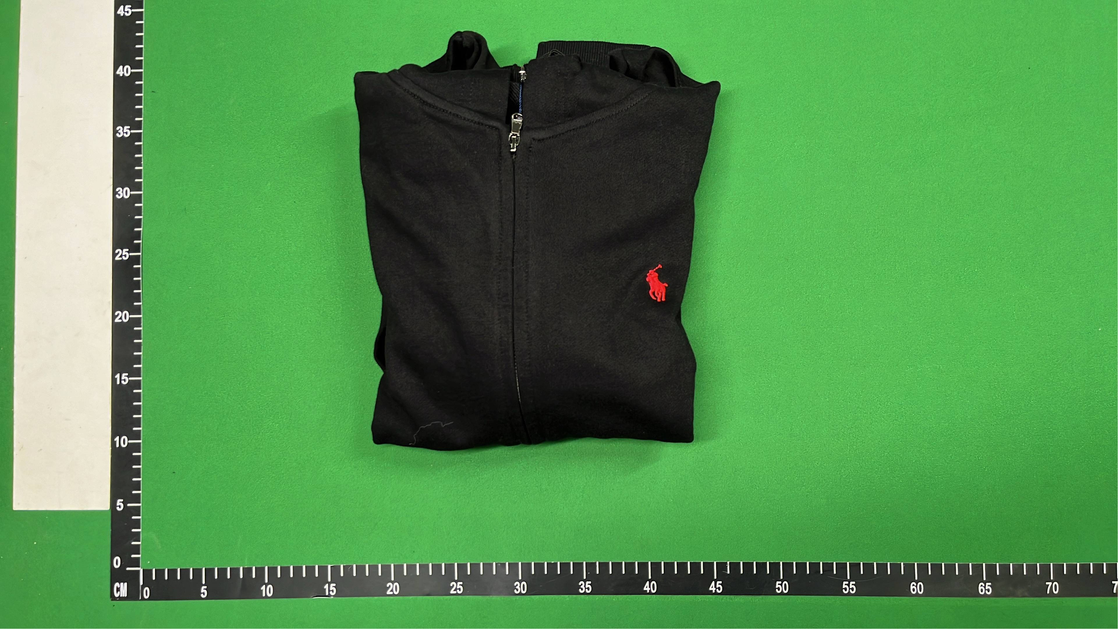 Men's Navy Blue Zip-Up Hoodie with Pony Logo