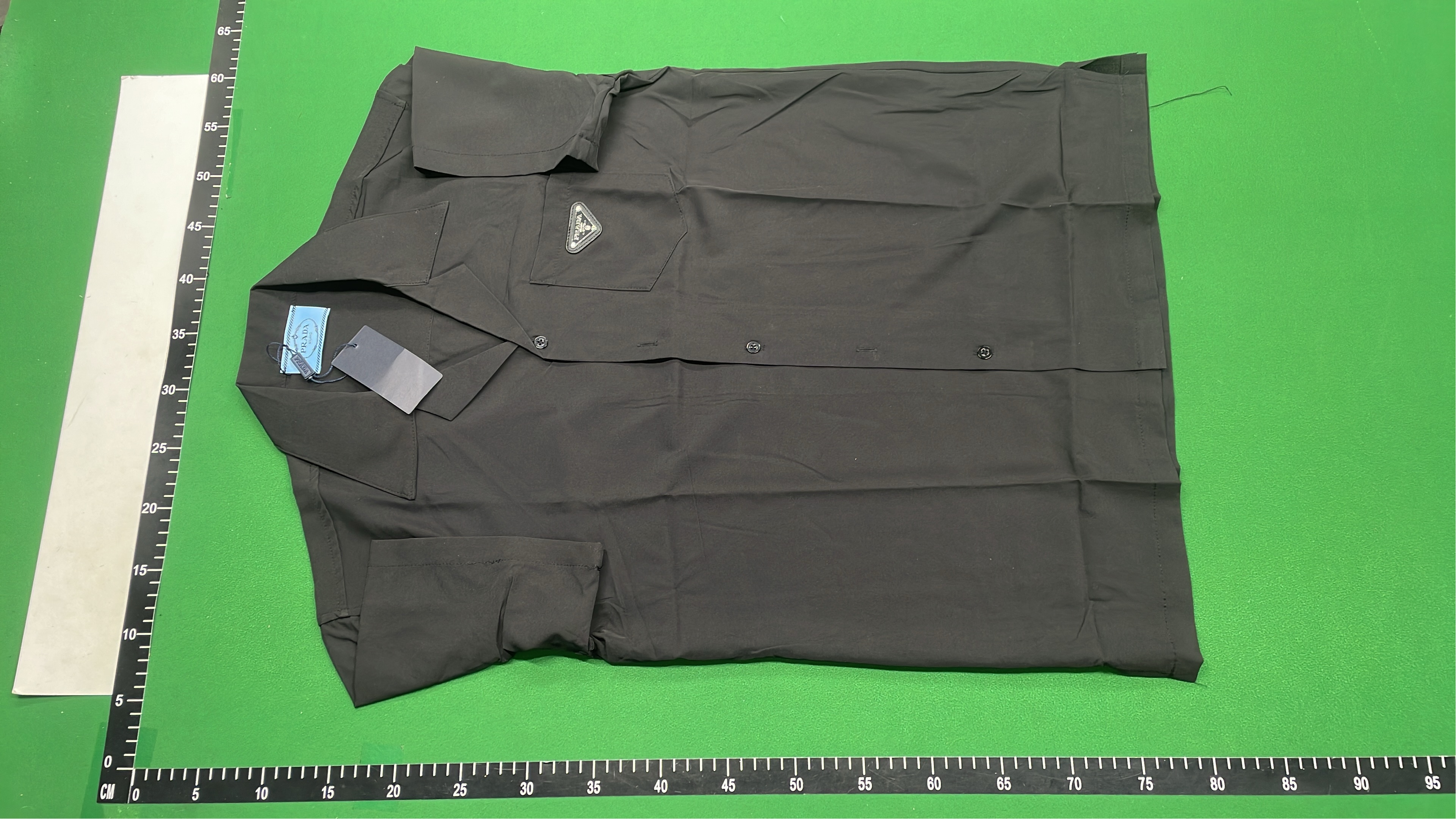 Prada Flame Print Short Sleeve Shirt