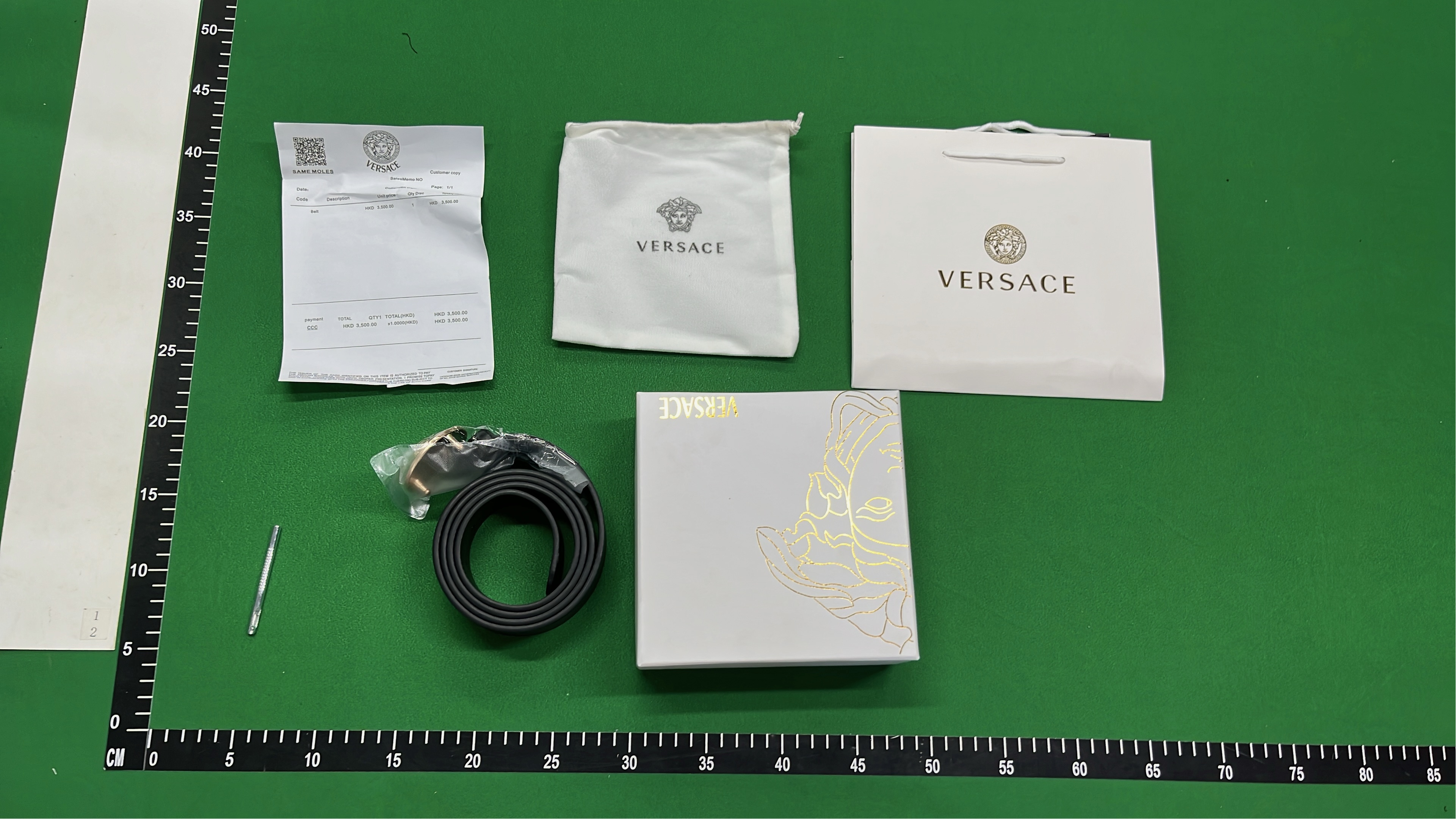 Versace Medusa Head Belt for Men and Women
