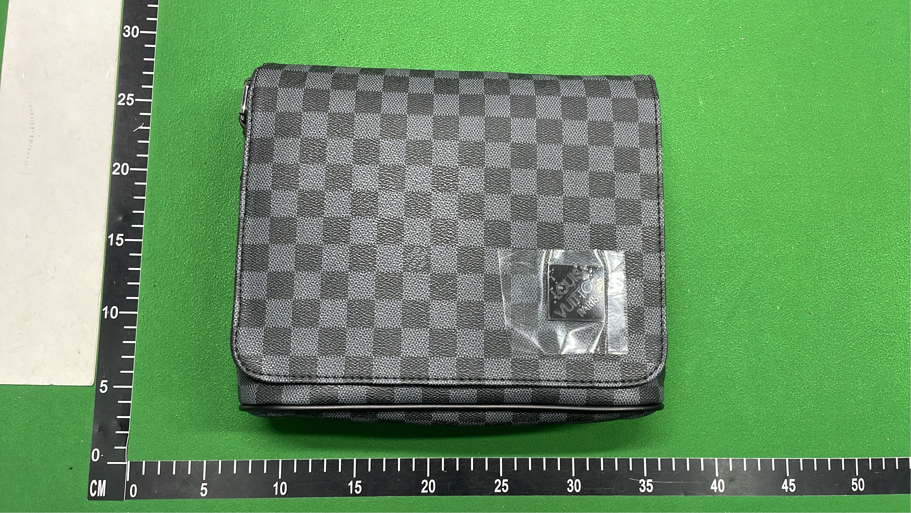 LV Damier Graphite Crossbody Bag with Orange Strap