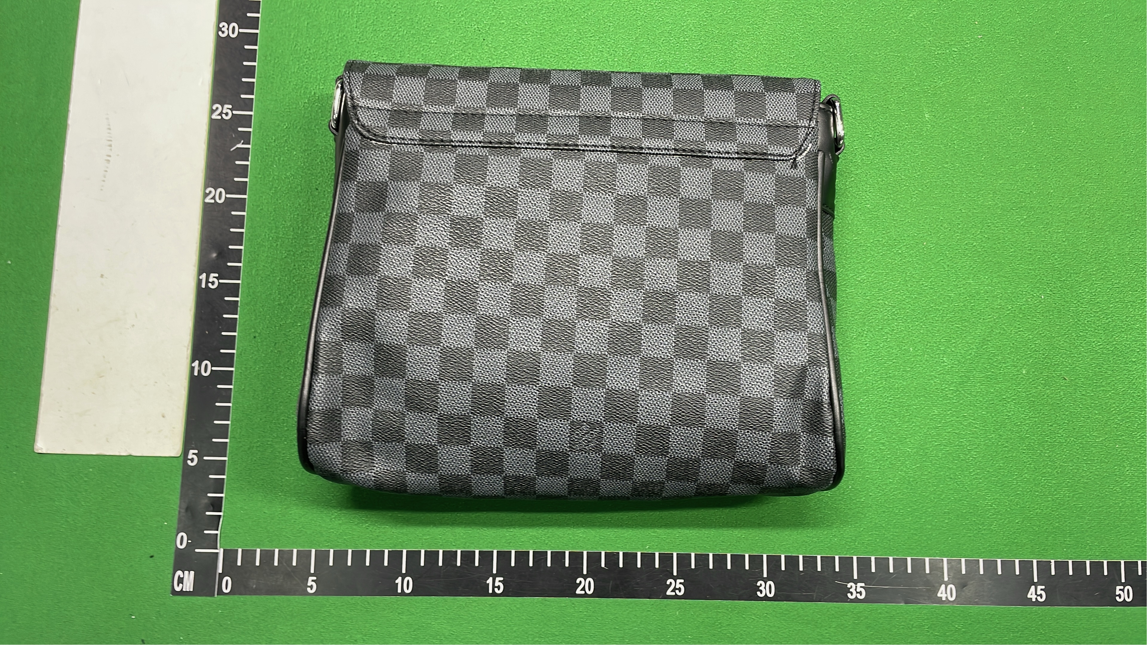 LV Damier Graphite Crossbody Bag with Orange Strap