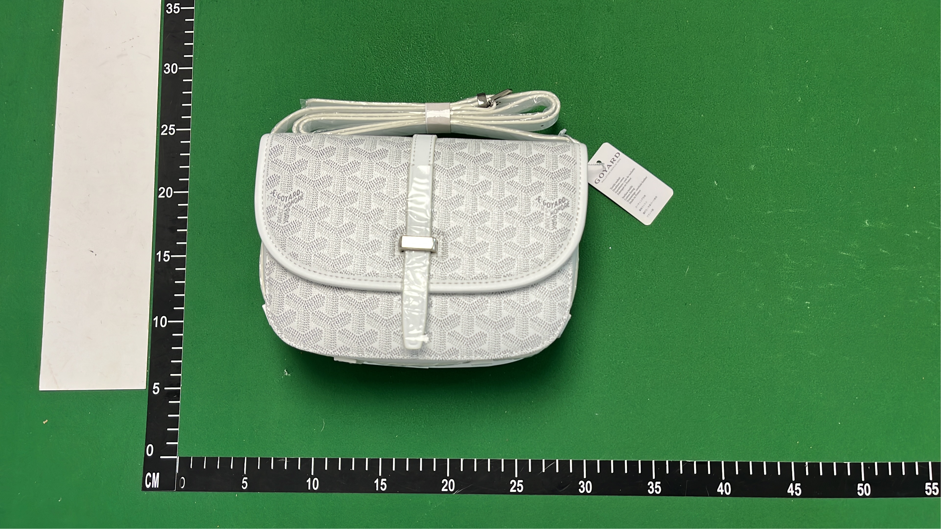 MCM Monogram Print Crossbody Bag in Navy Blue
