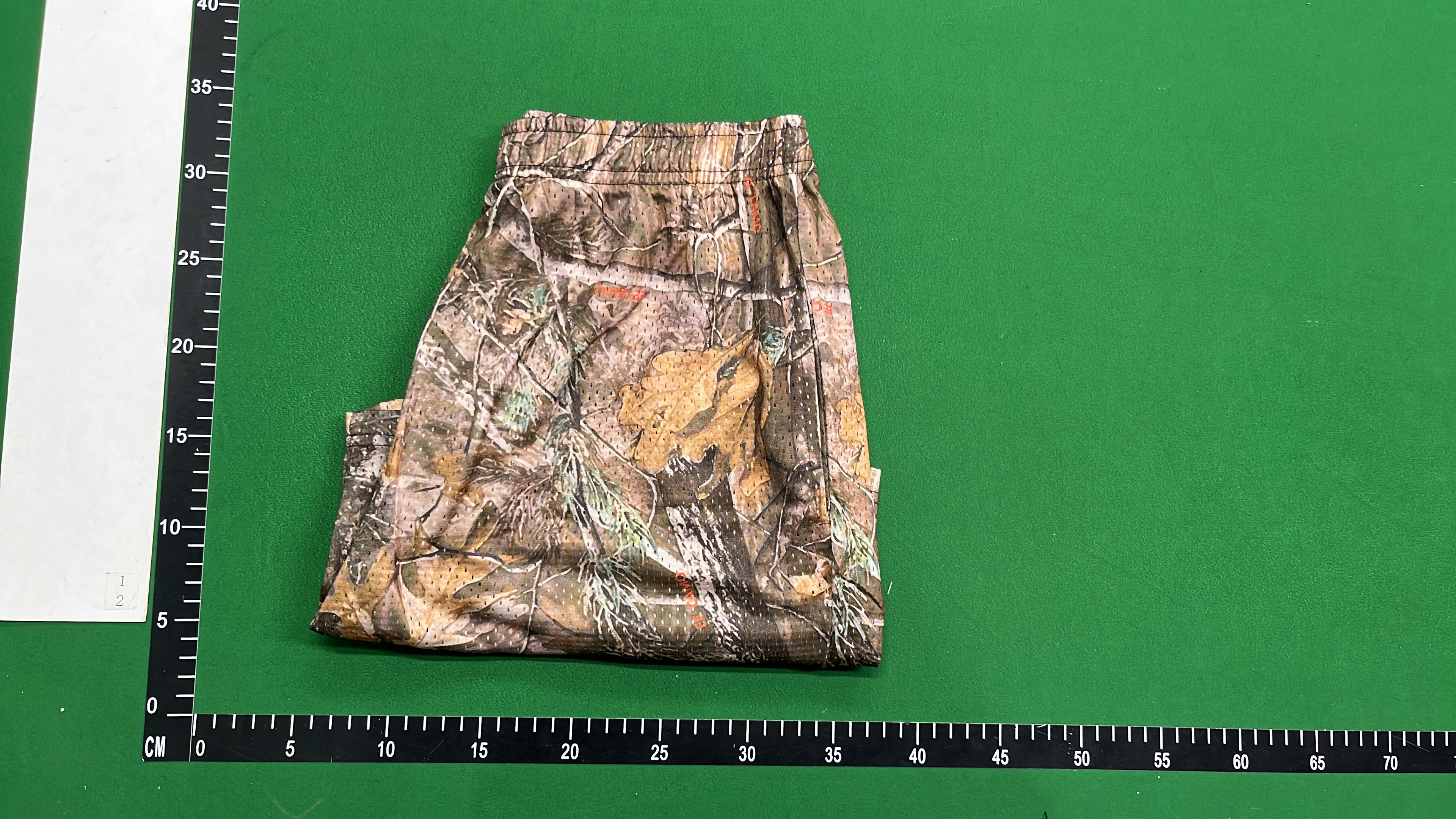 Camo Shorts with Yellow Logo for Outdoor Adventures