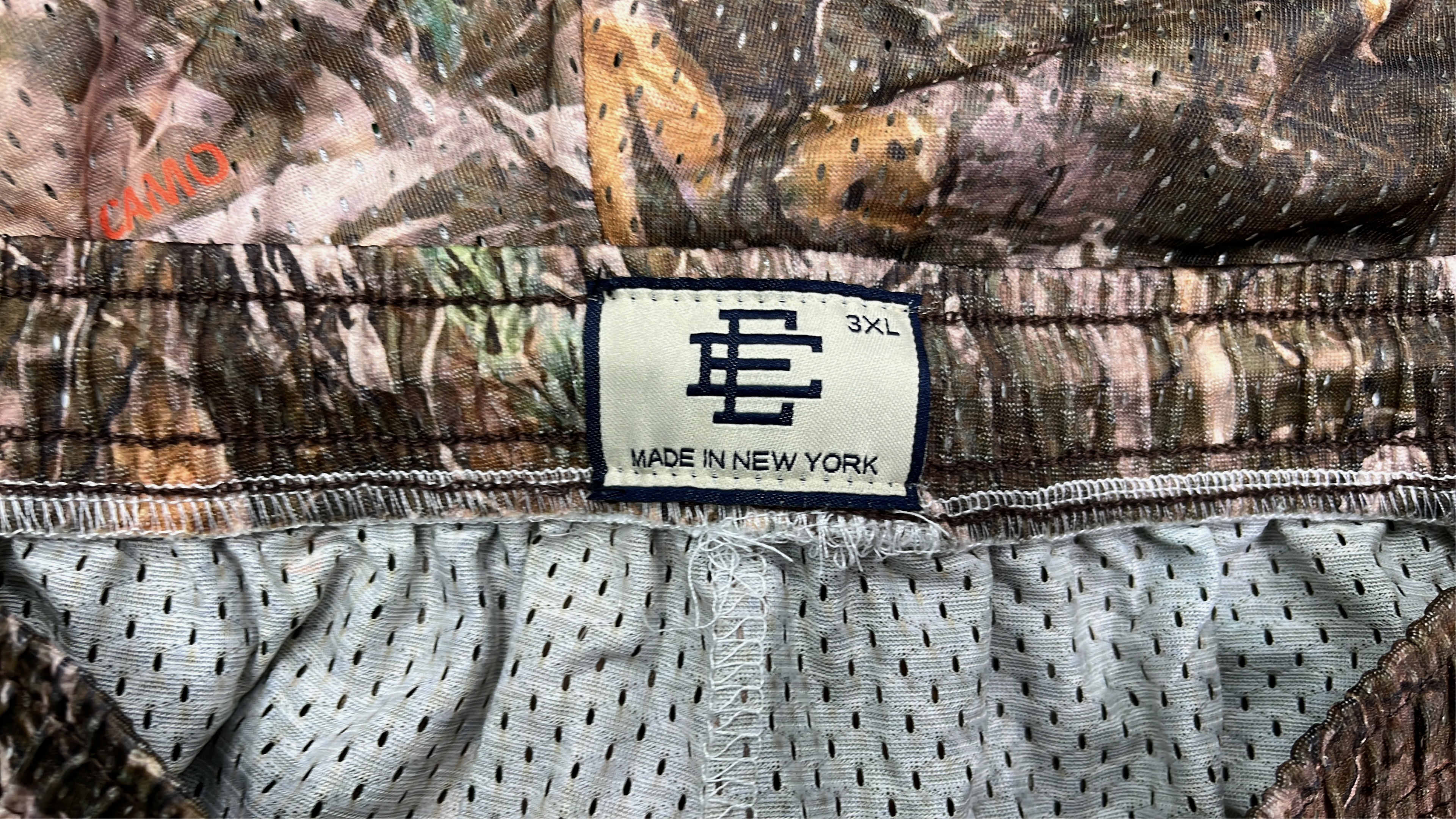 Camo Shorts with Yellow Logo for Outdoor Adventures